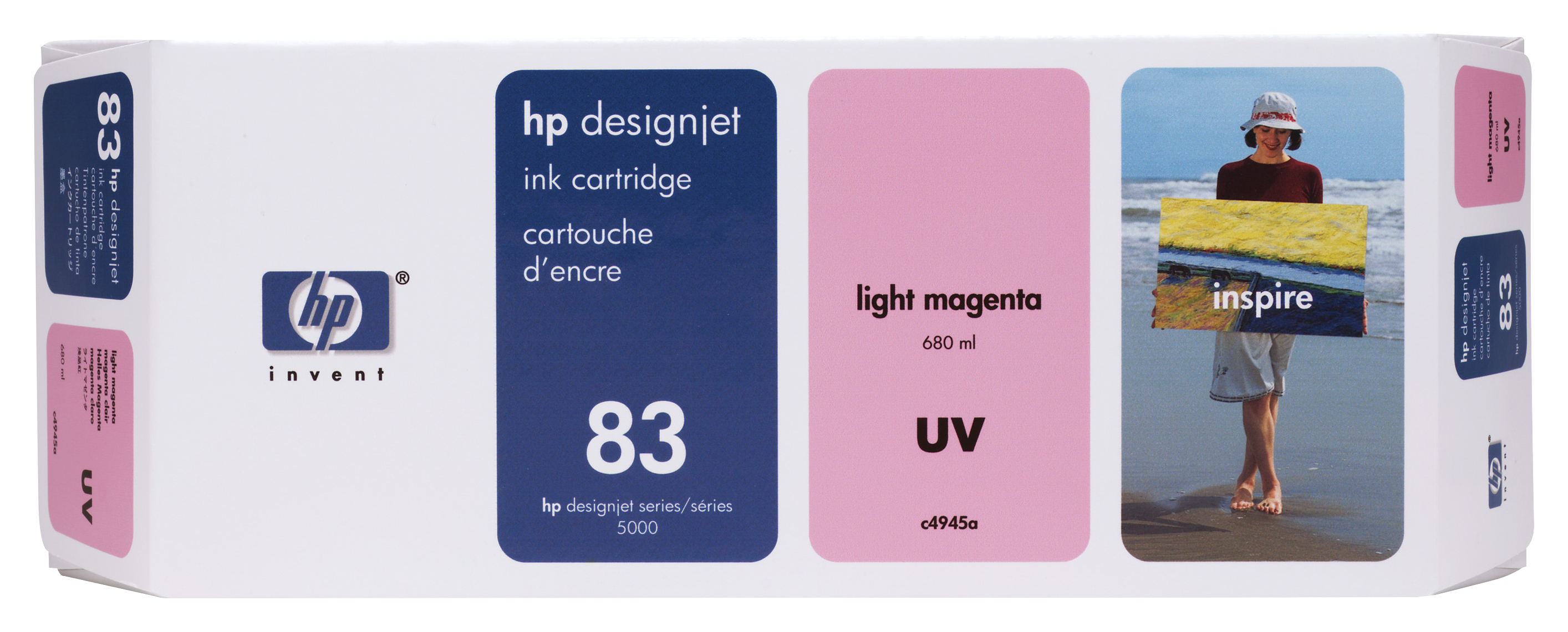 HP 83 originele UV inktcartridge licht magenta standard capa