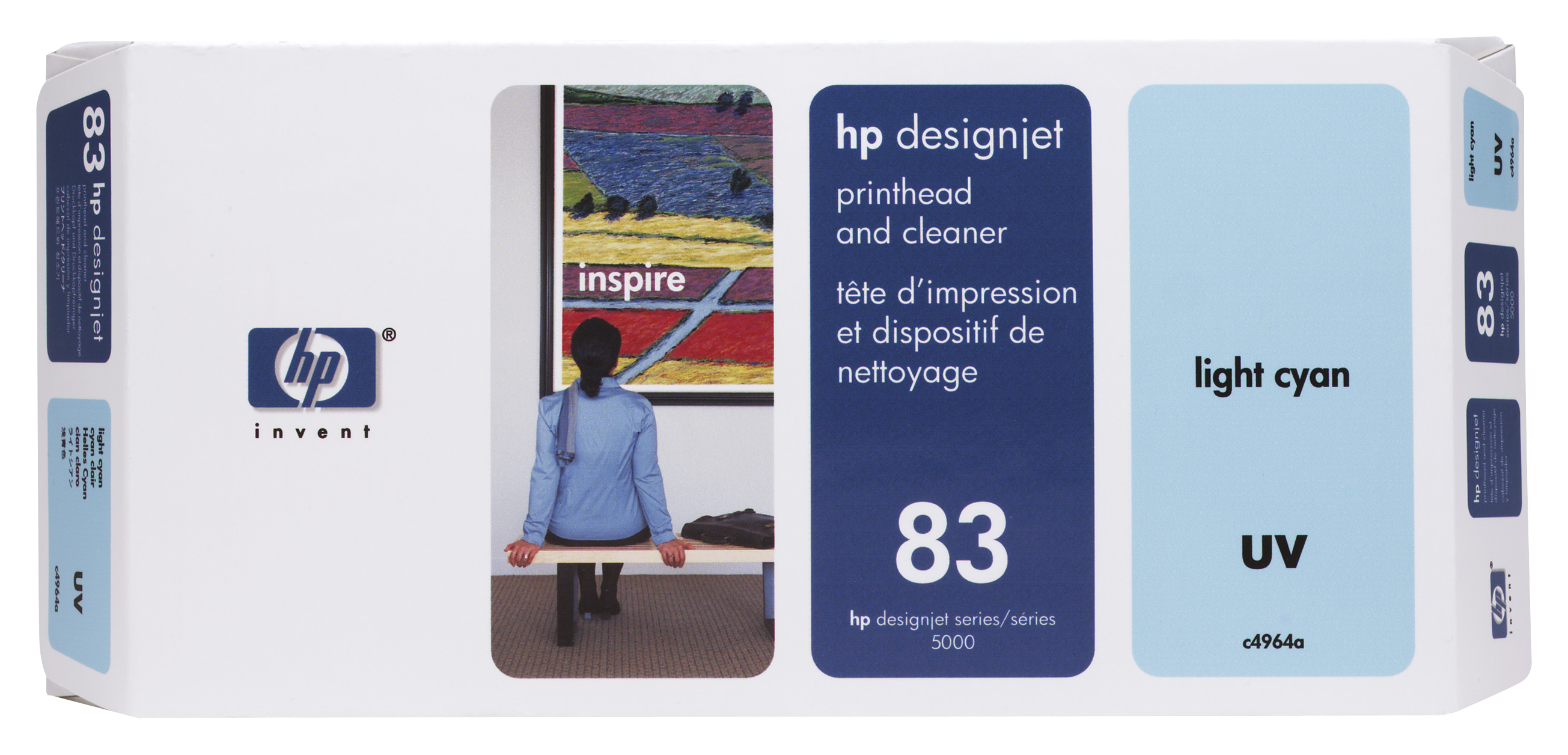 HP 83 originele printkop incl. reiniger licht cyaan standard