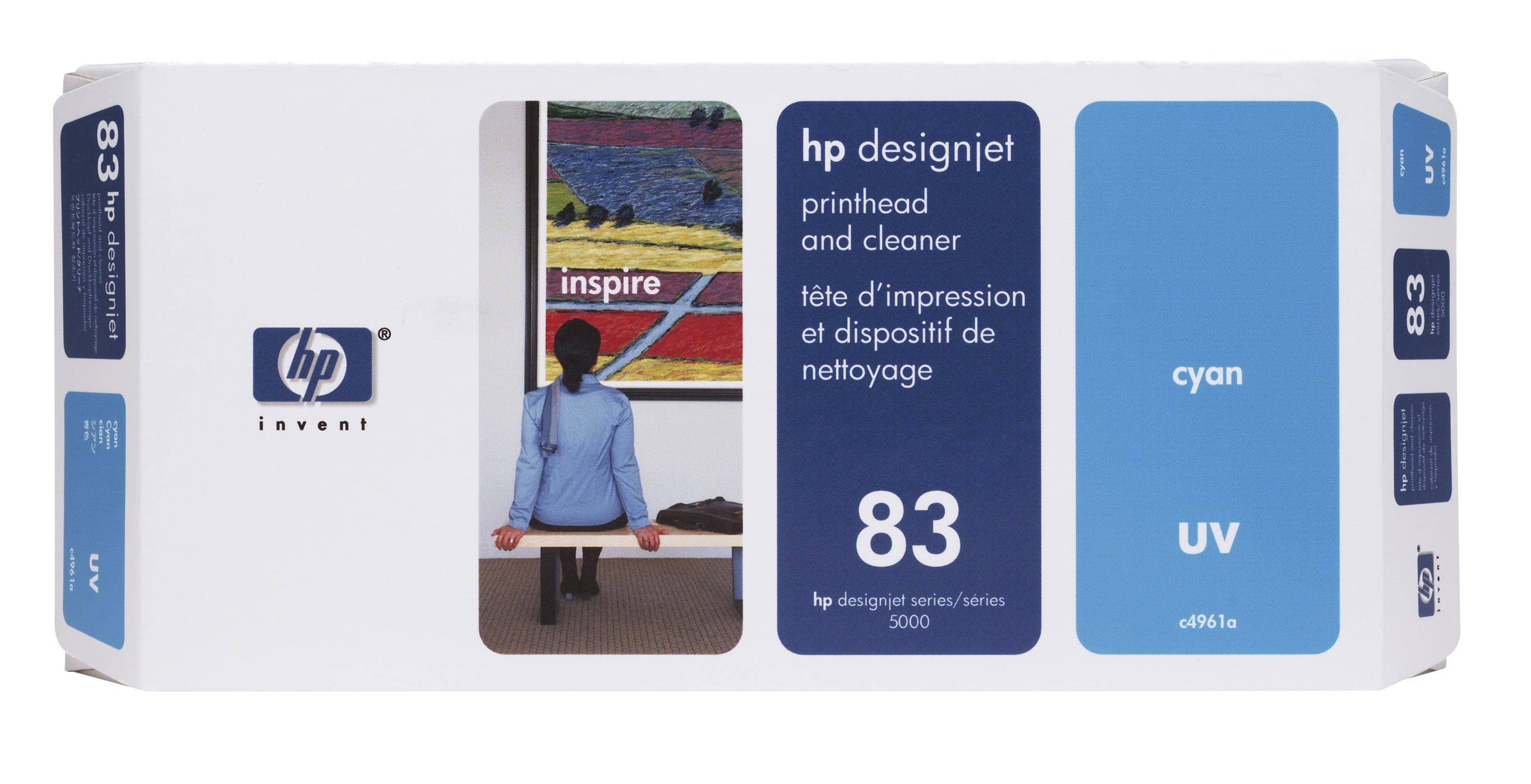 HP 83 originele printkop incl. reiniger cyaan standard capac