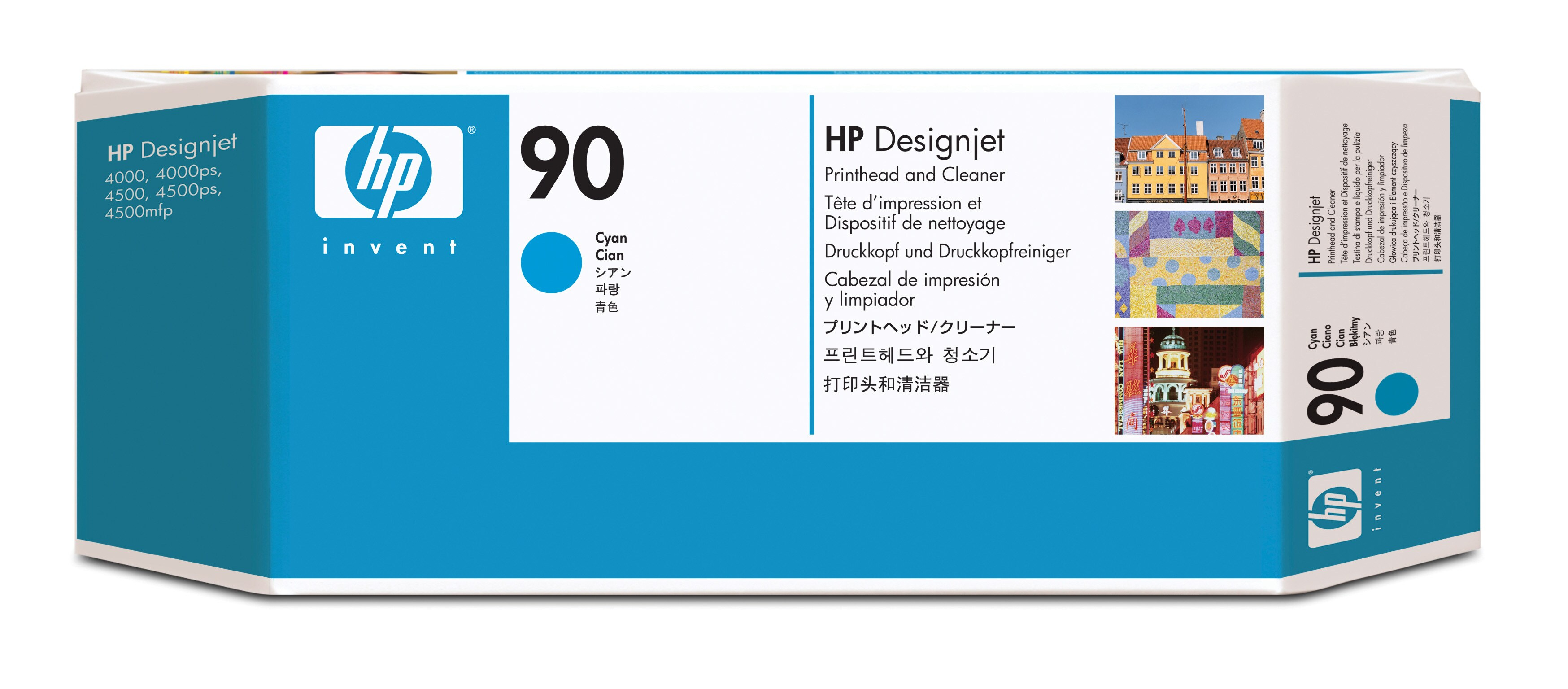 HP 90 original printhead C5055A incl. cleaner cyan standard