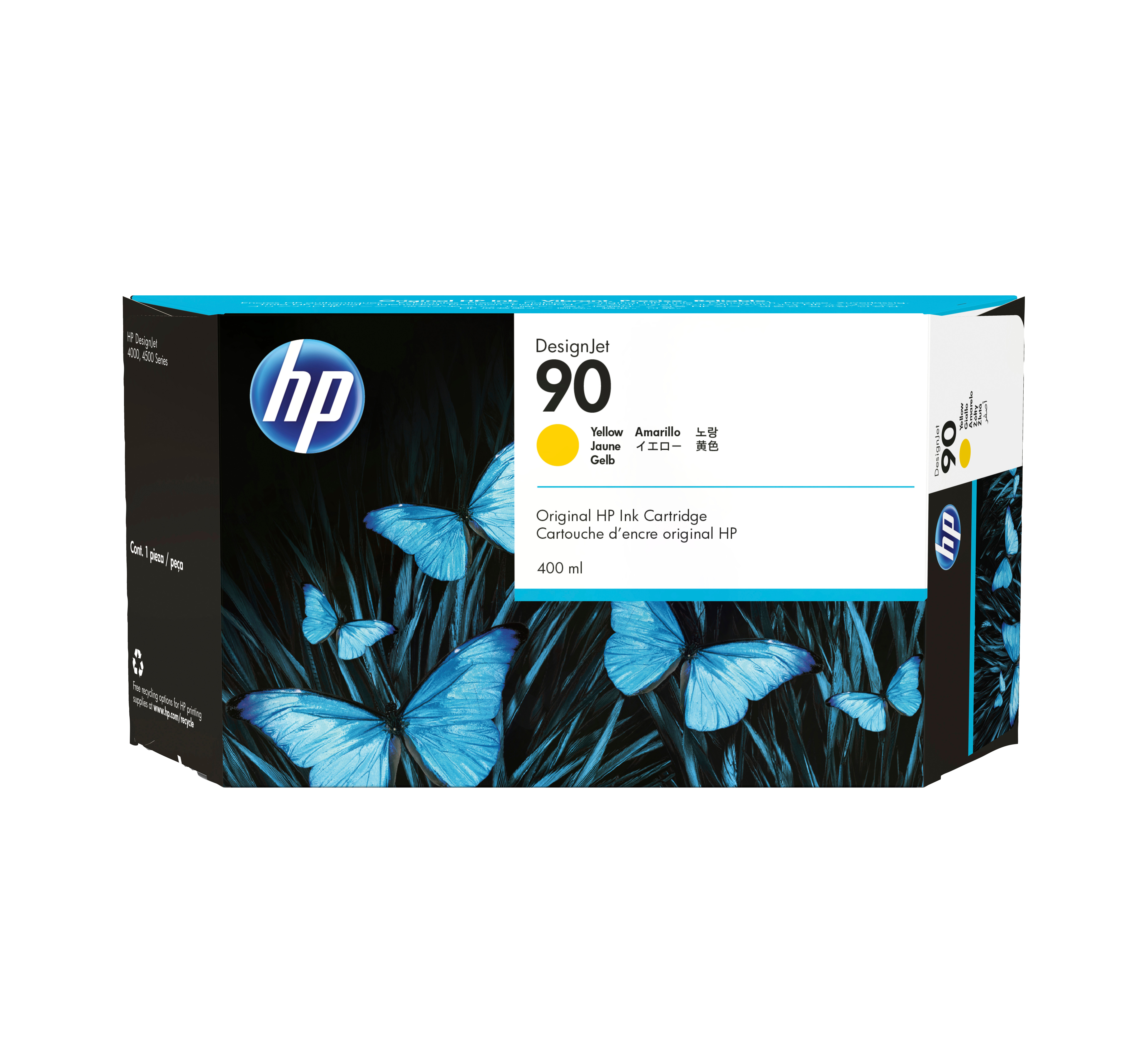 HP 90 original Ink cartridge C5065A yellow standard capacity