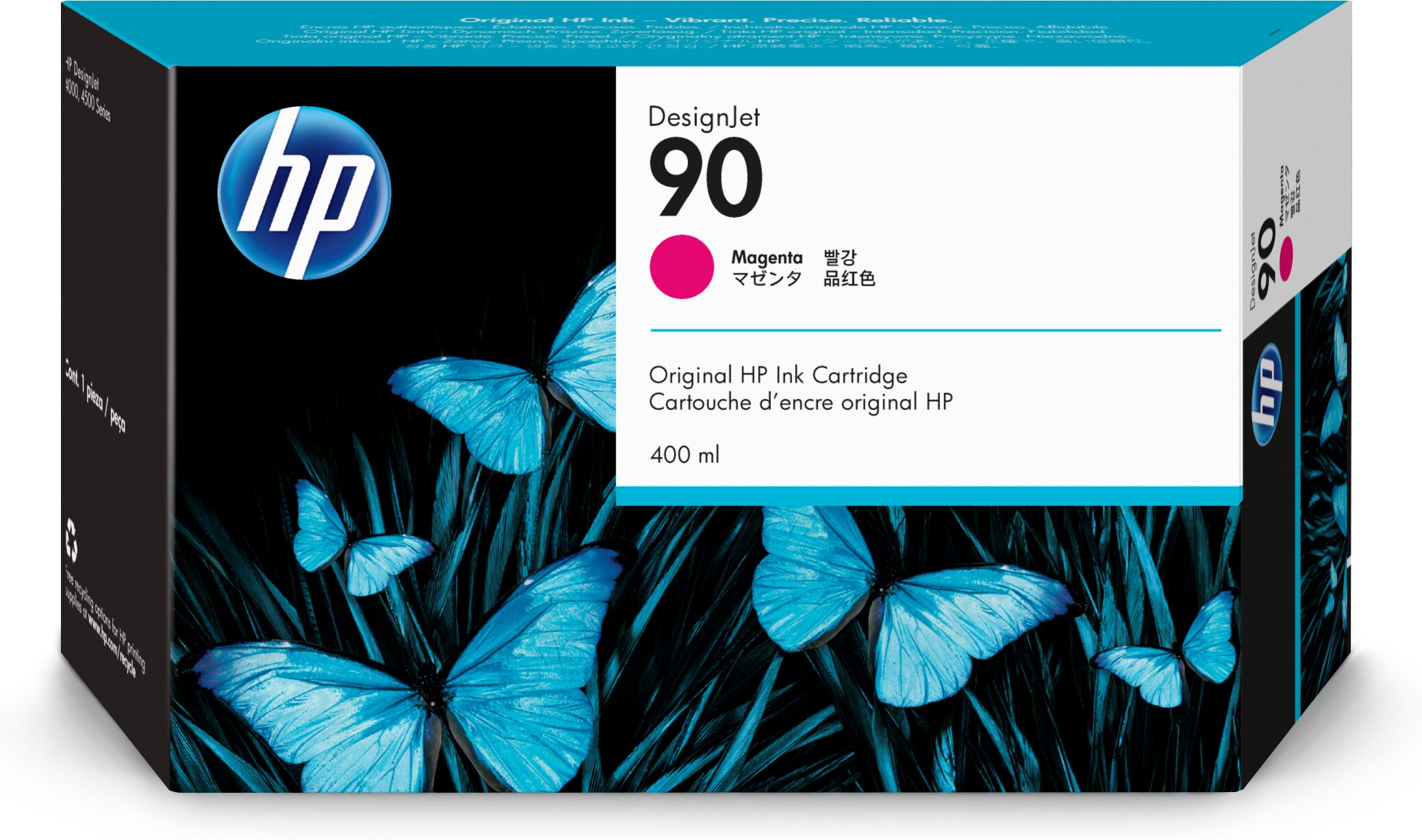 HP 90 originele ink cartridge magenta standard capacity 3 x