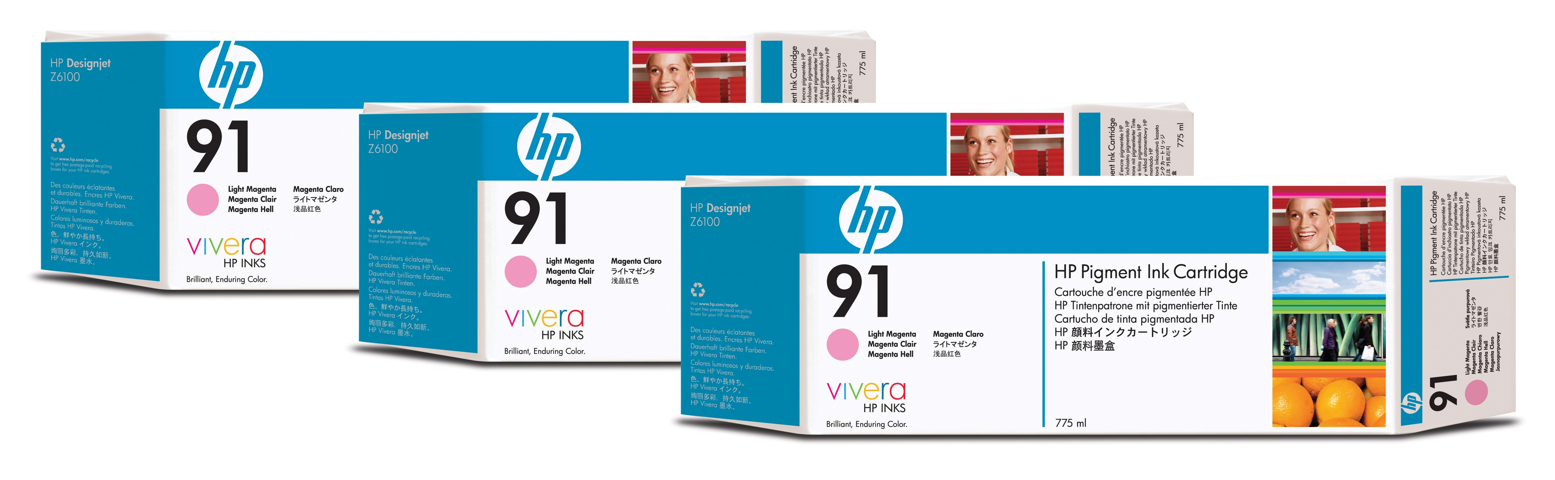 HP 91 originele ink cartridge licht magenta standard capacit