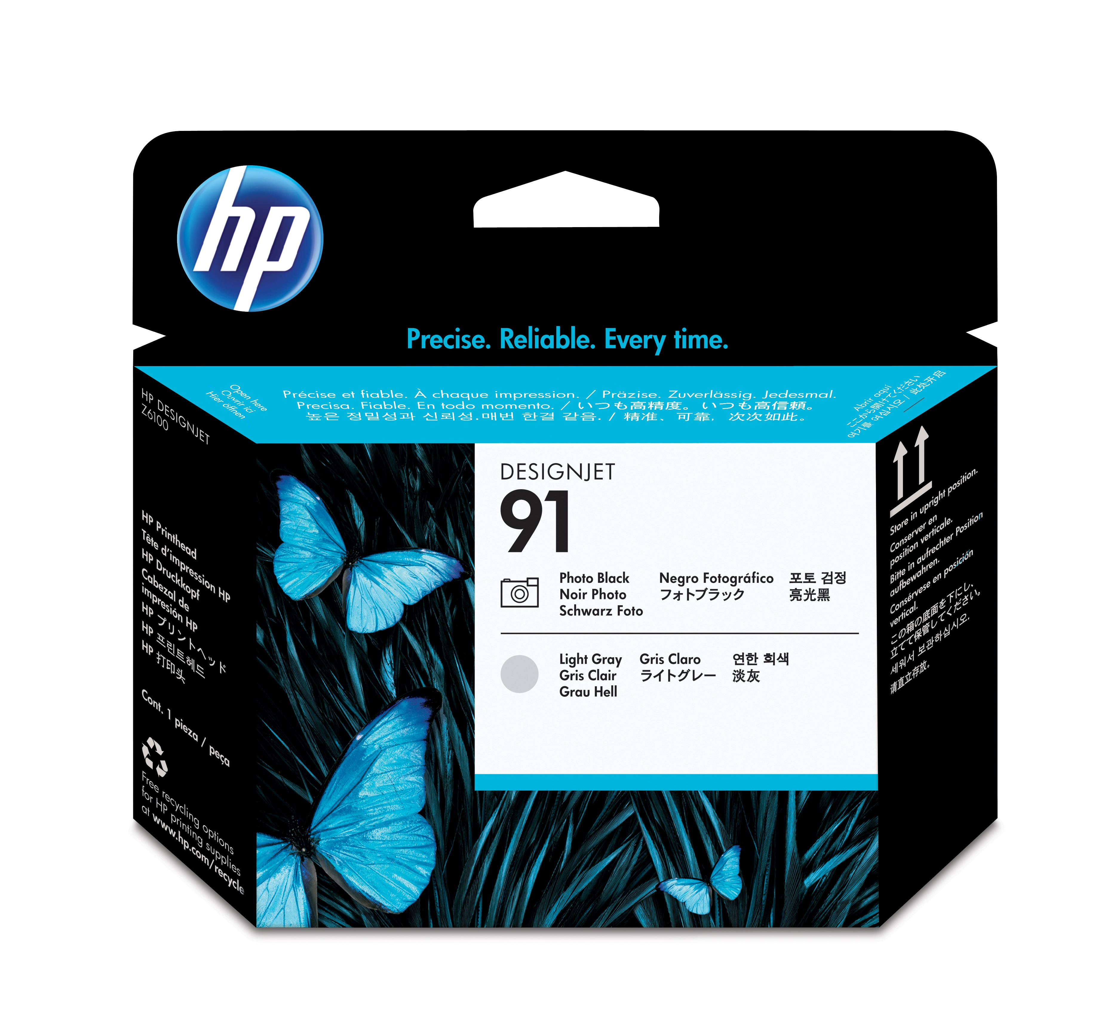 HP 91 original printhead C9463A photo black and light grey s