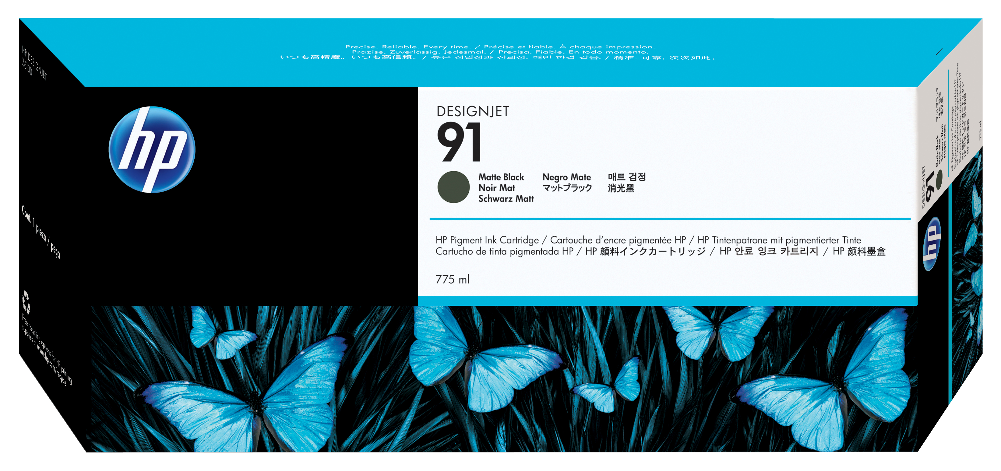 HP 91 original Ink cartridge C9464A matte black standard cap