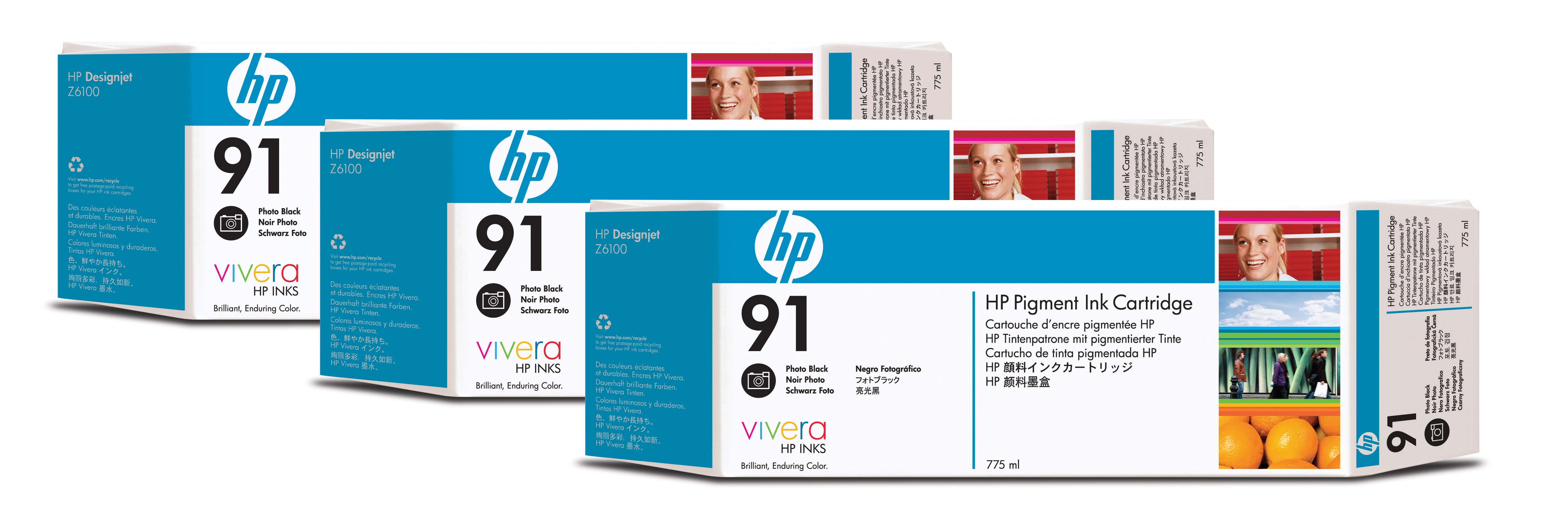 HP 91 originele ink cartridge foto zwart standard capacity 3