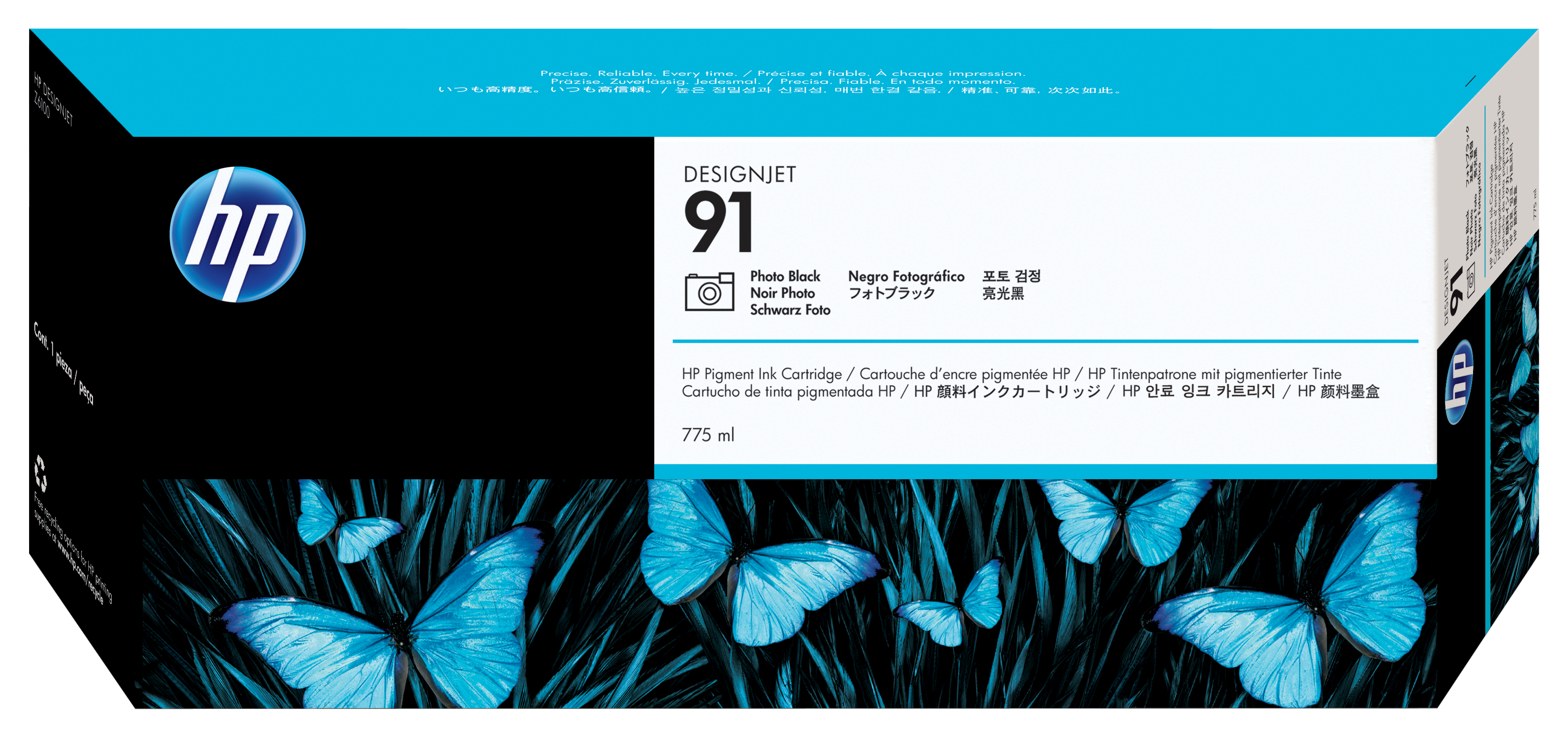HP 91 original Ink cartridge C9465A photo black standard cap