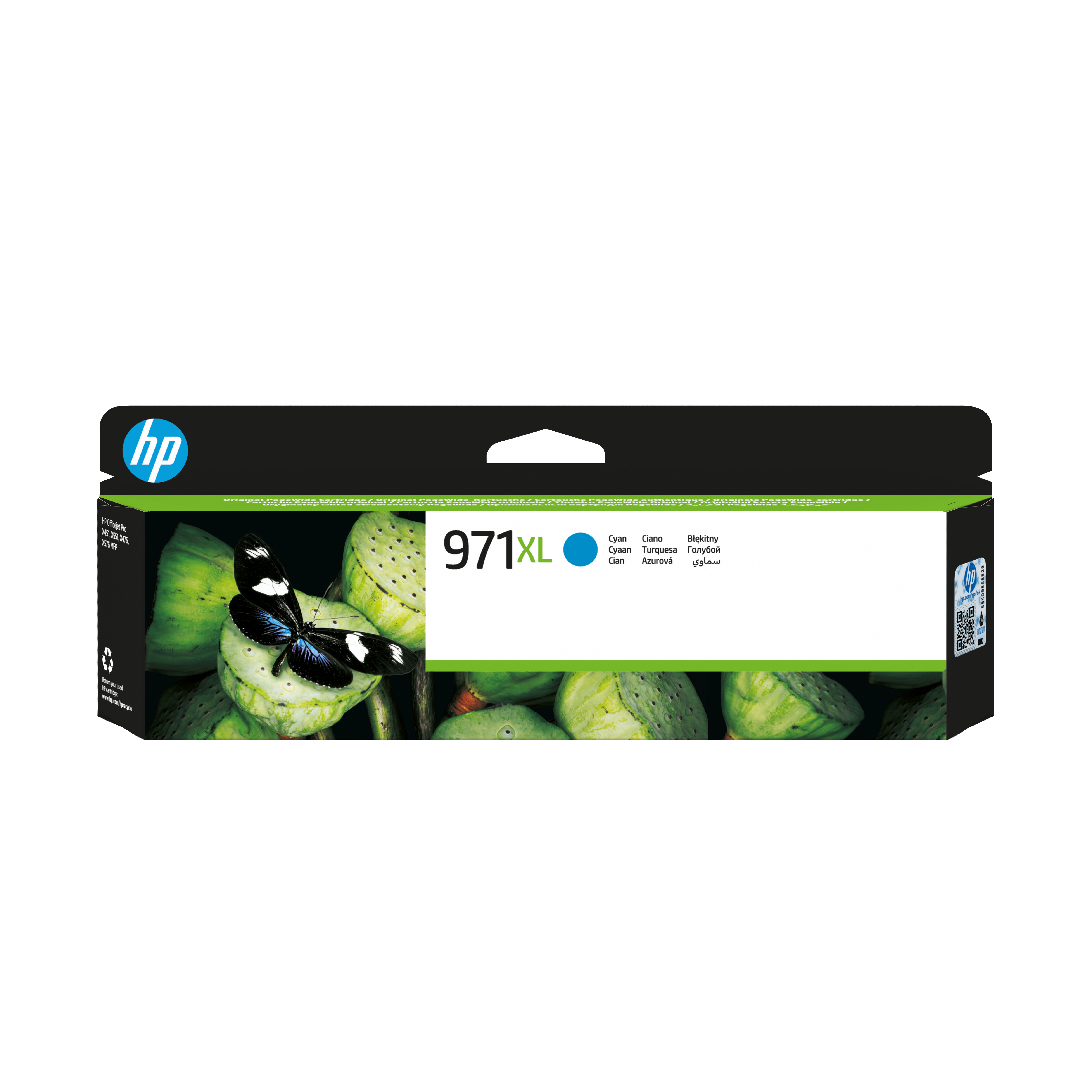 HP 971XL original Ink cartridge CN626A cyan