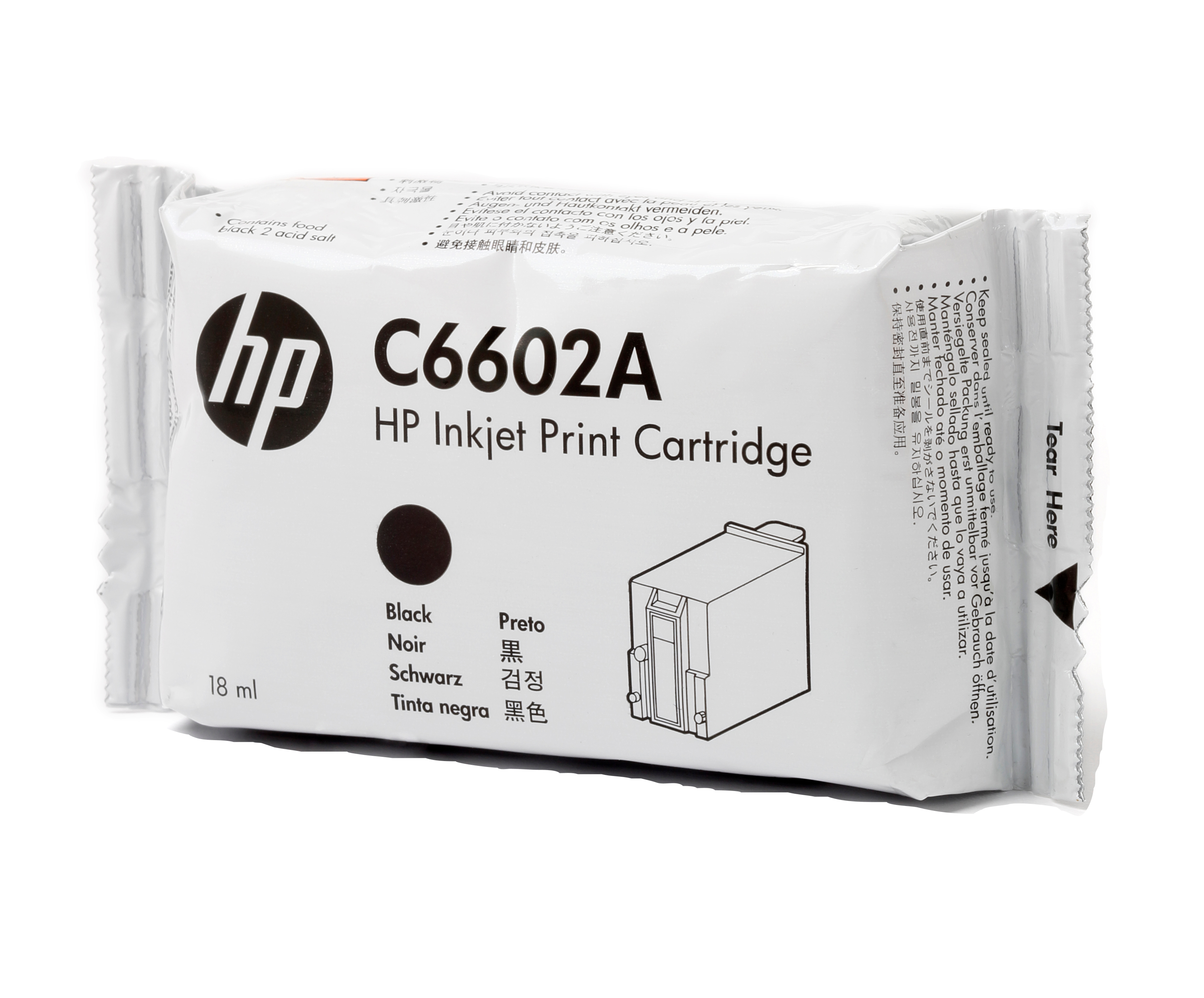 HP original TIJ 1.0 original Ink cartridge C6602A black stan