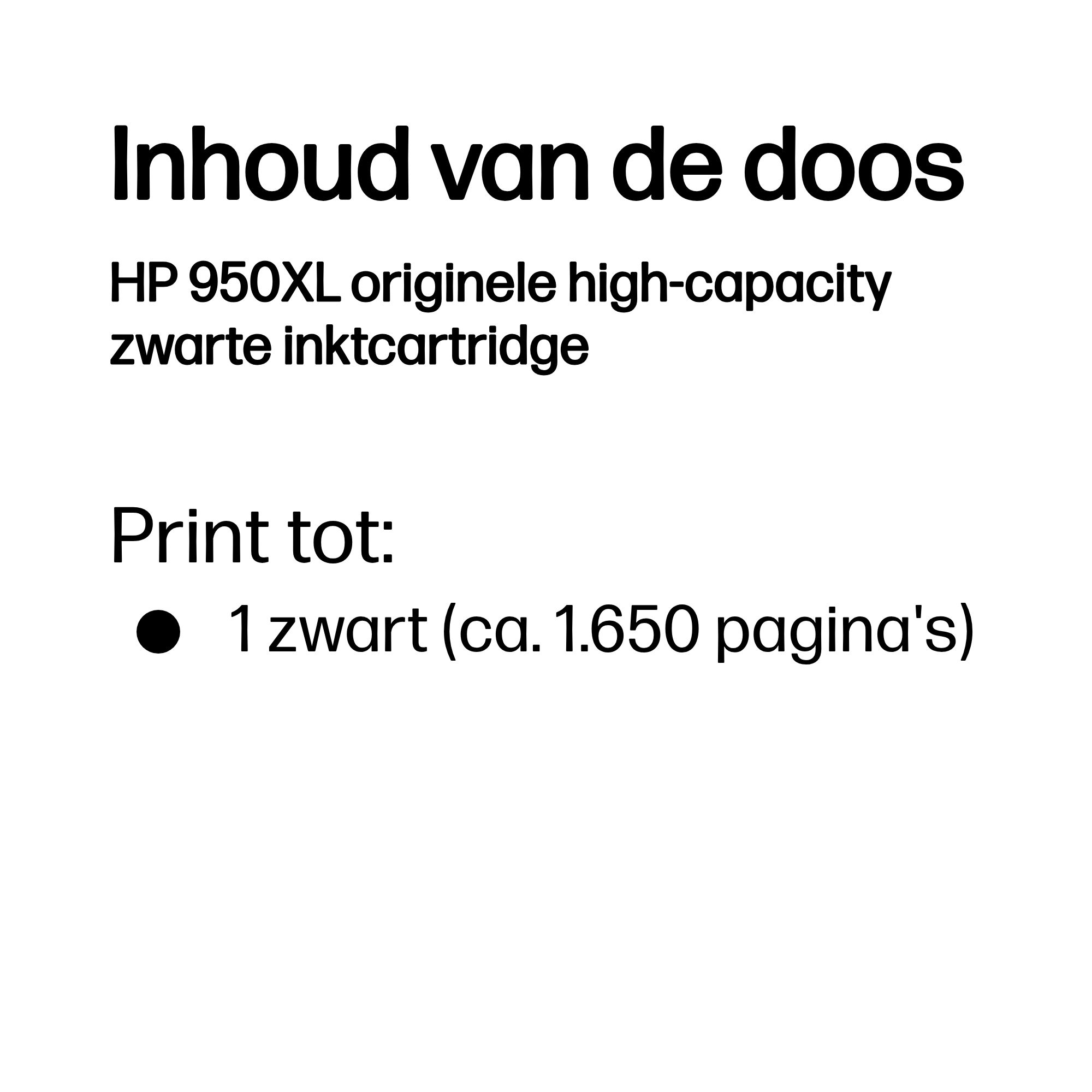 HP 950XL original Ink cartridge CN045AE BGX black high capac