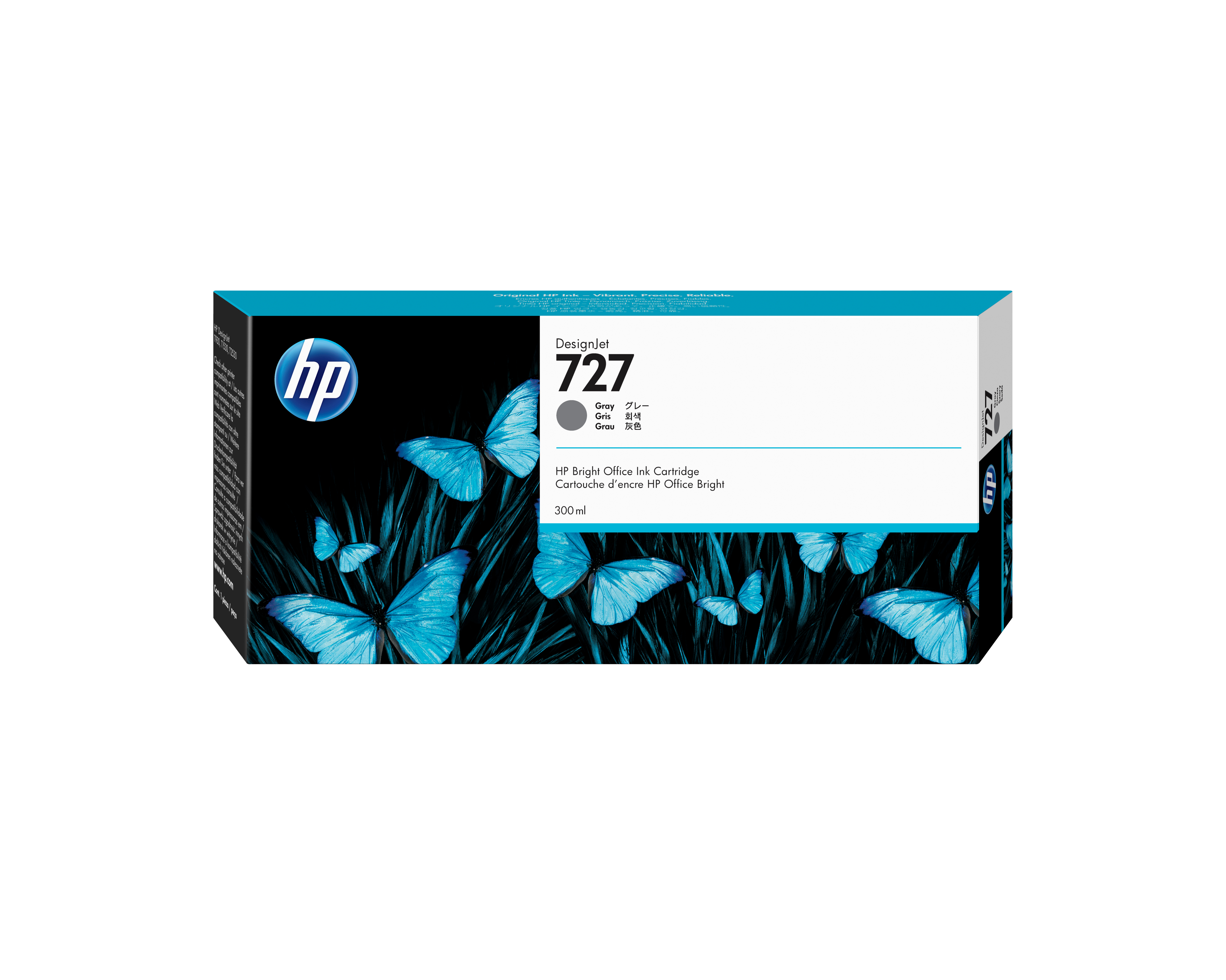 HP 727 original 300-ml Ink cartridge F9J80A Gray