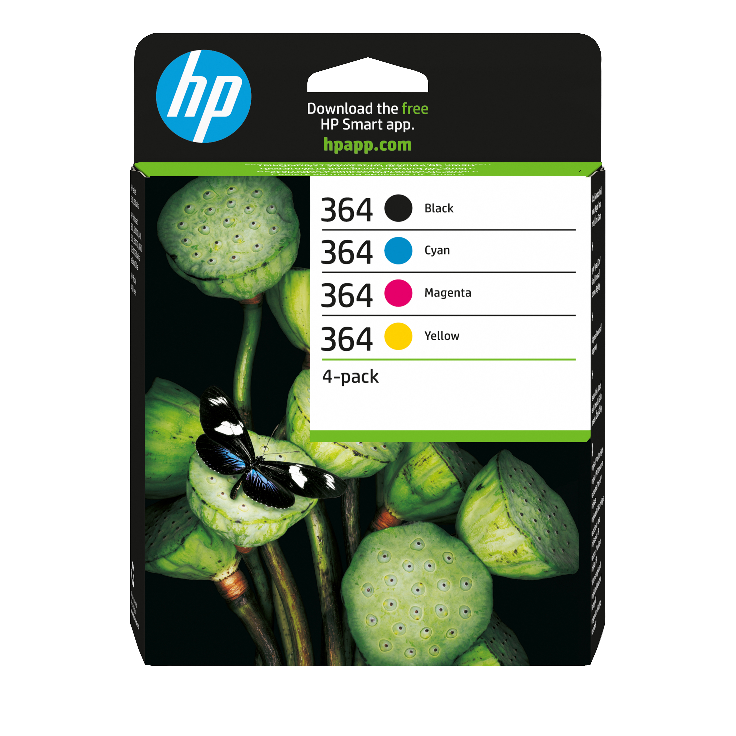 HP 364 original CMYK Ink cartridge N9J73AE Combo 4-Pack Stan
