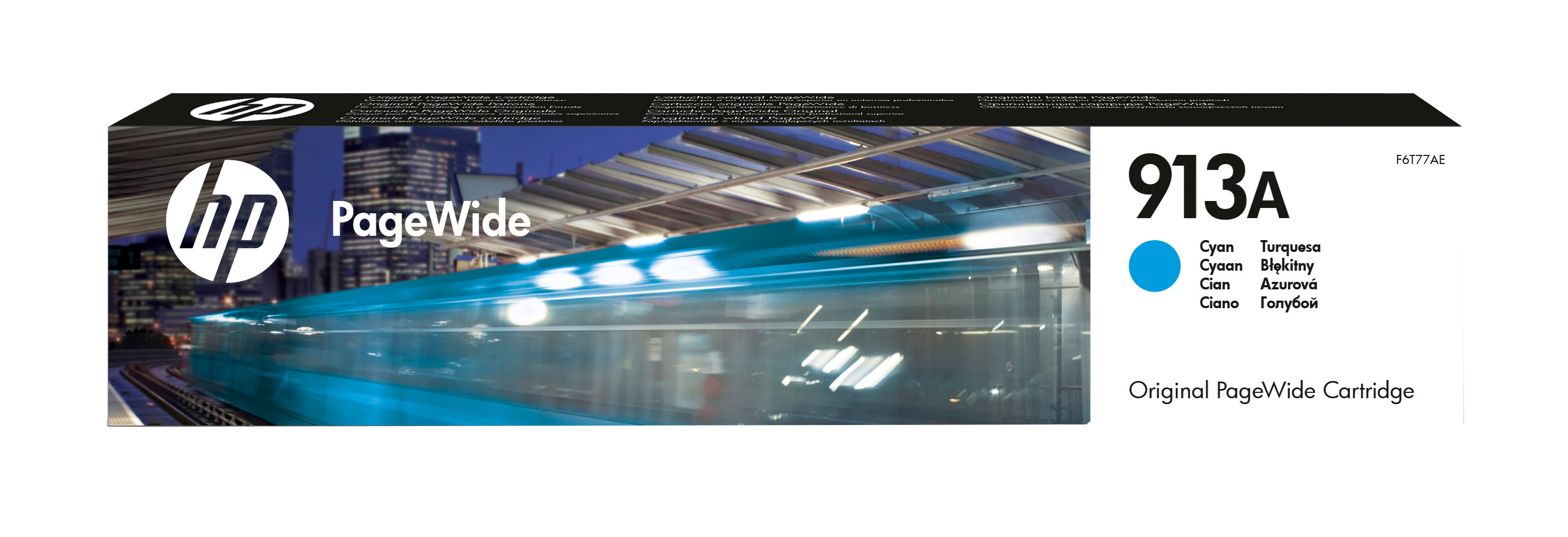 HP 913A original cyan PageWide cartridge F6T77AE
