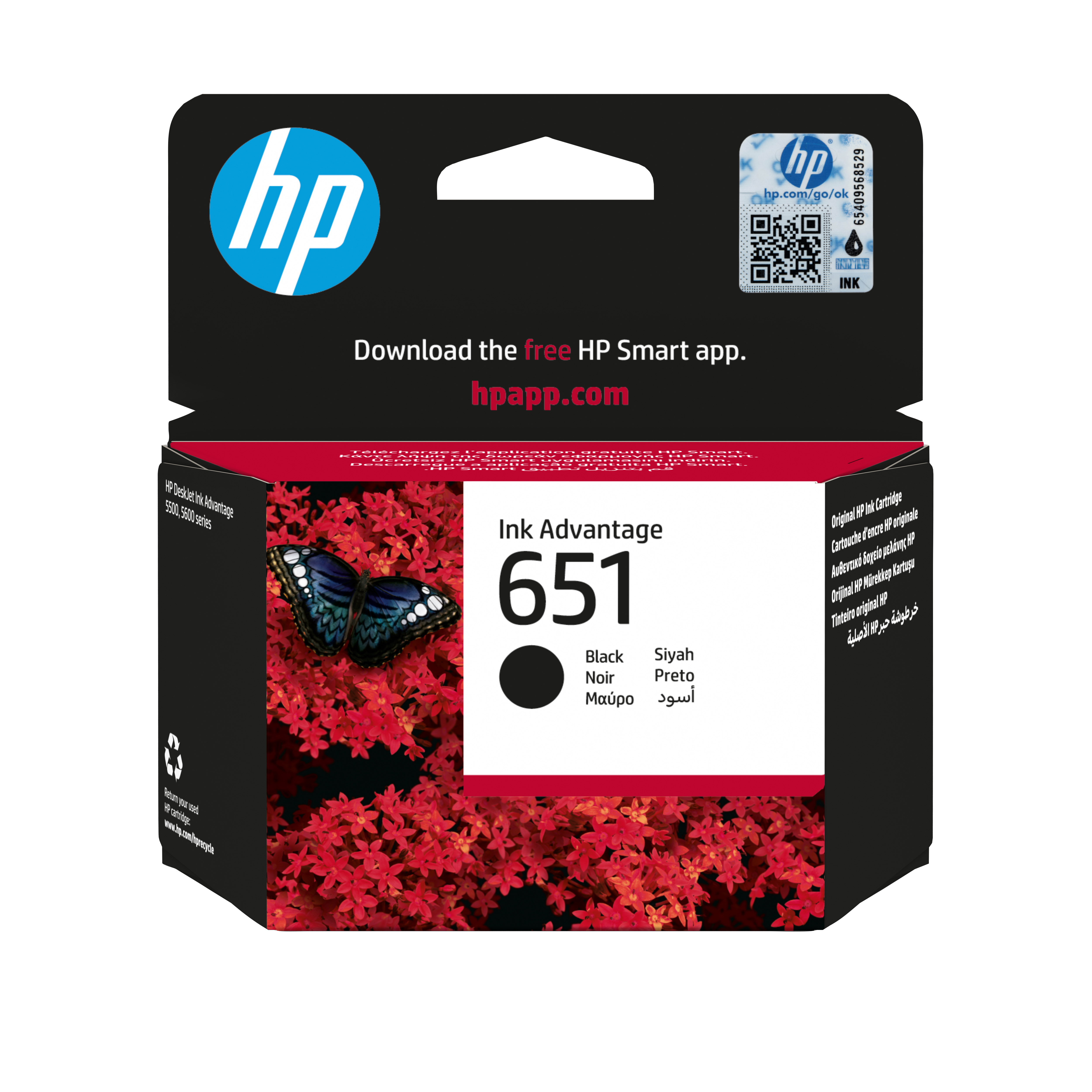 HP 651 original Ink cartridge Black C2P10AE BHK