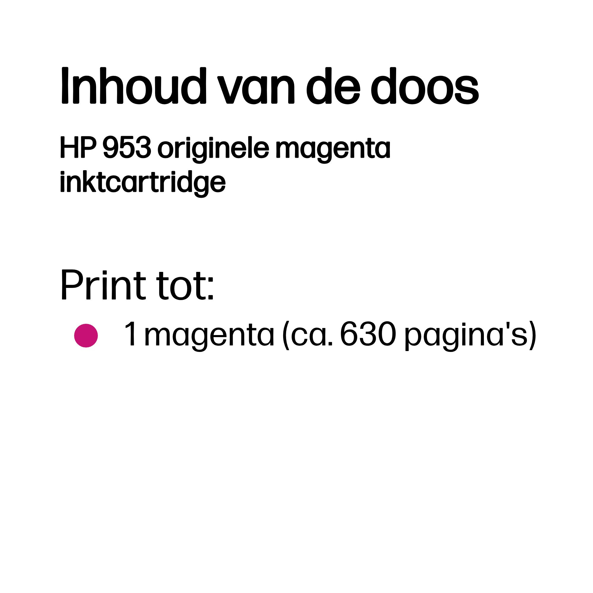 HP 953 original Ink cartridge F6U13AE BGX Magenta 700 Pages
