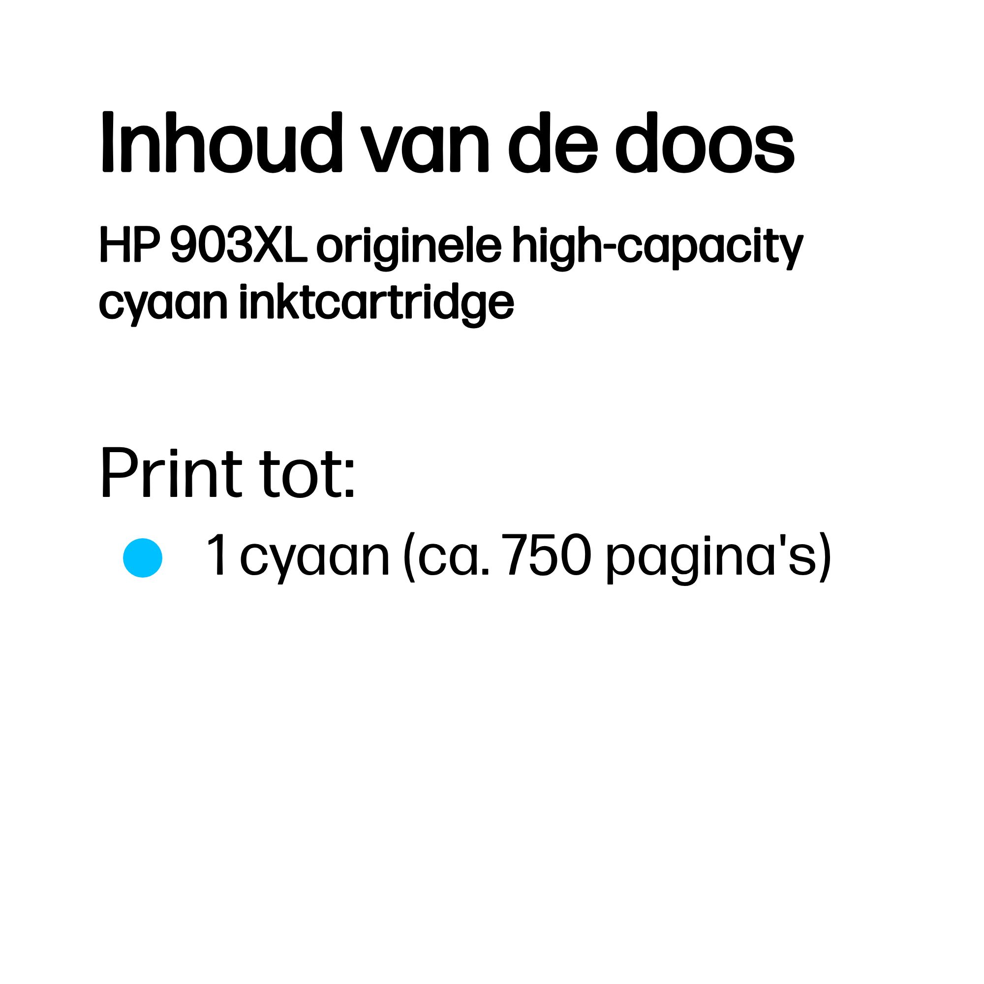 HP 903XL original Ink cartridge T6M03AE BGX Cyan High Yield