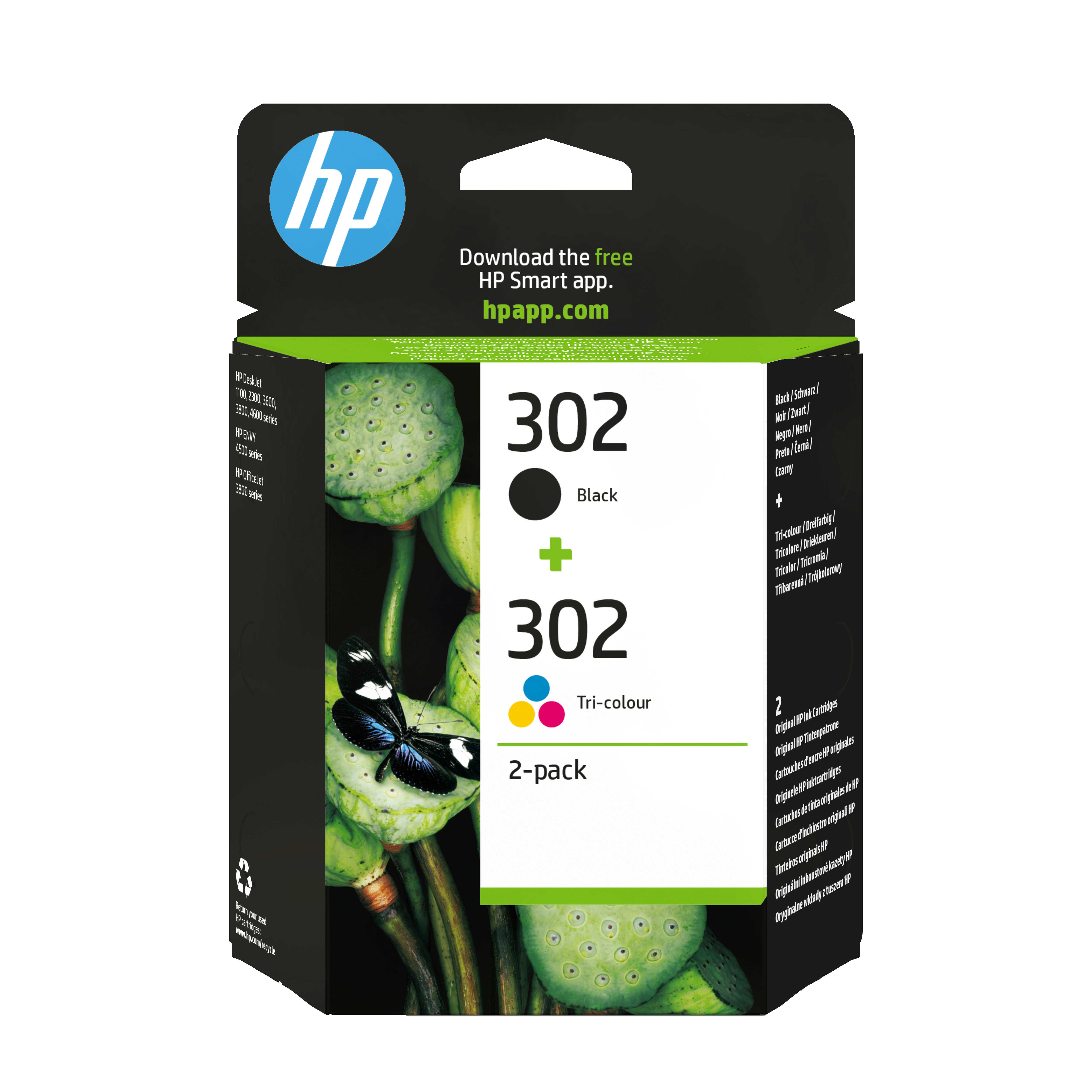 HP 302 original Ink cartridge X4D37AE 301 Combo 2-Pack BLIST