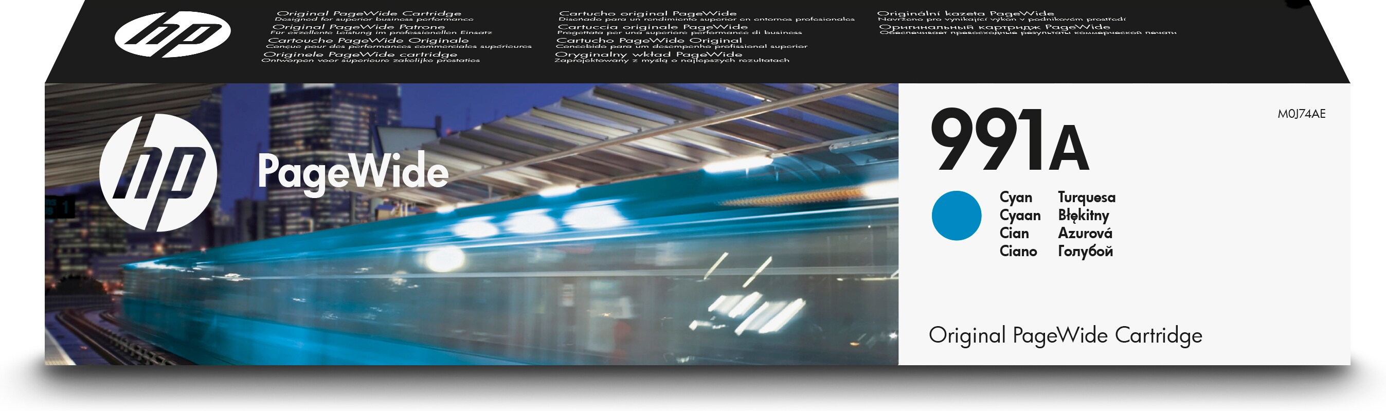 HP PageWide 991A Original Inkt Cartridge Cyaan