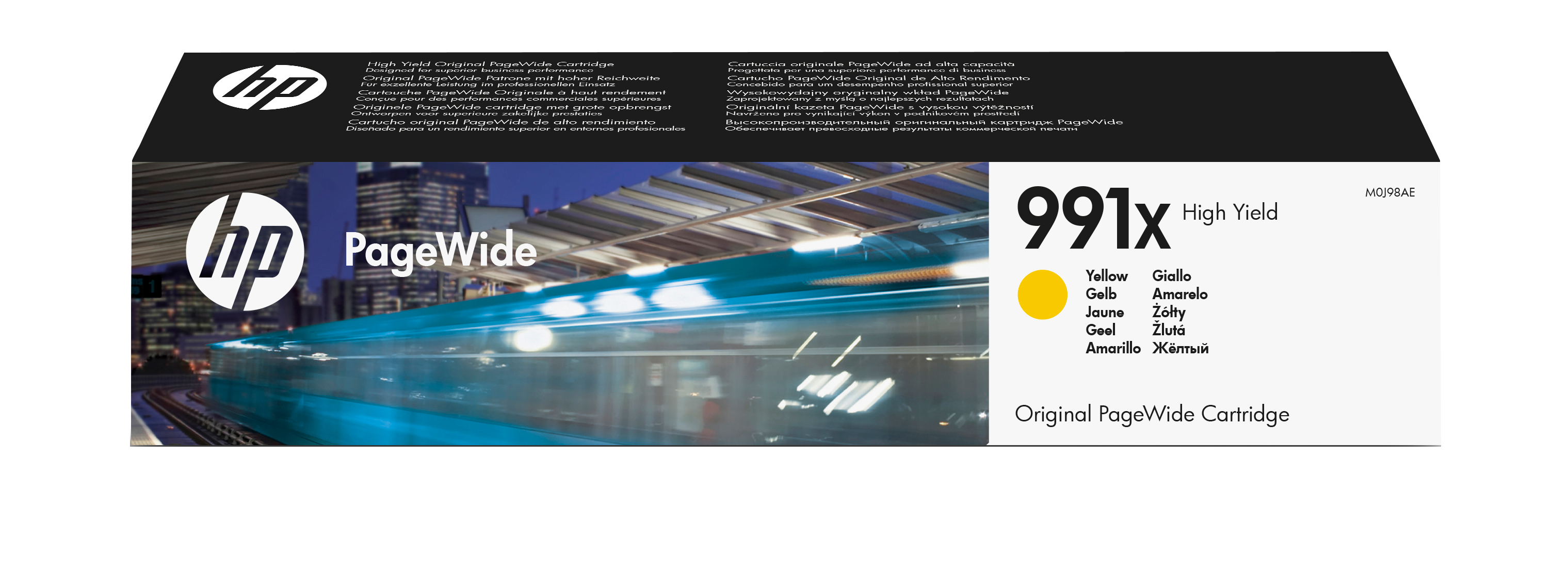 HP original PageWide 991X original Ink cartridge M0J98AE Yel