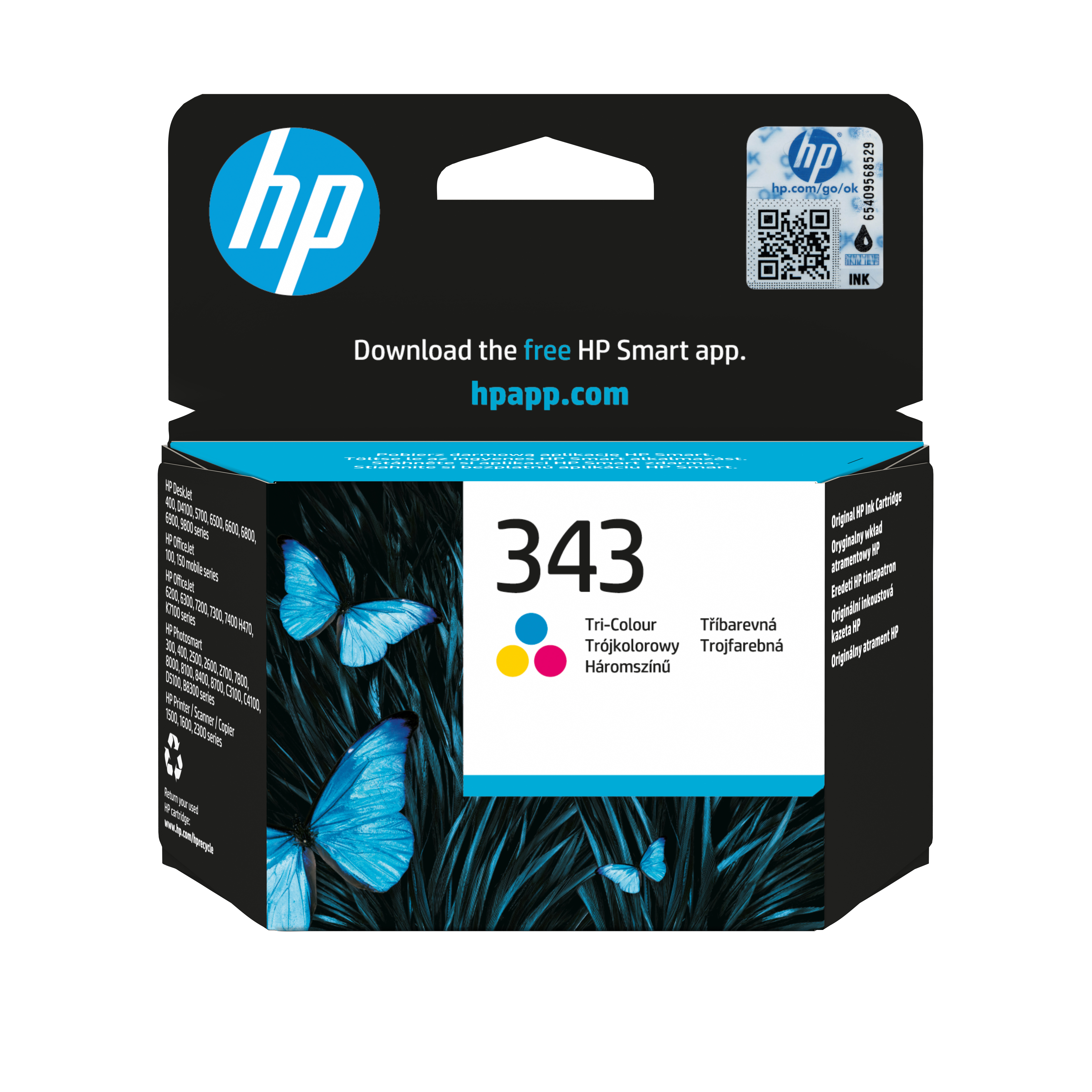 HP no 343 original Ink cartridge C8766EE ABE 7ml color DJ574