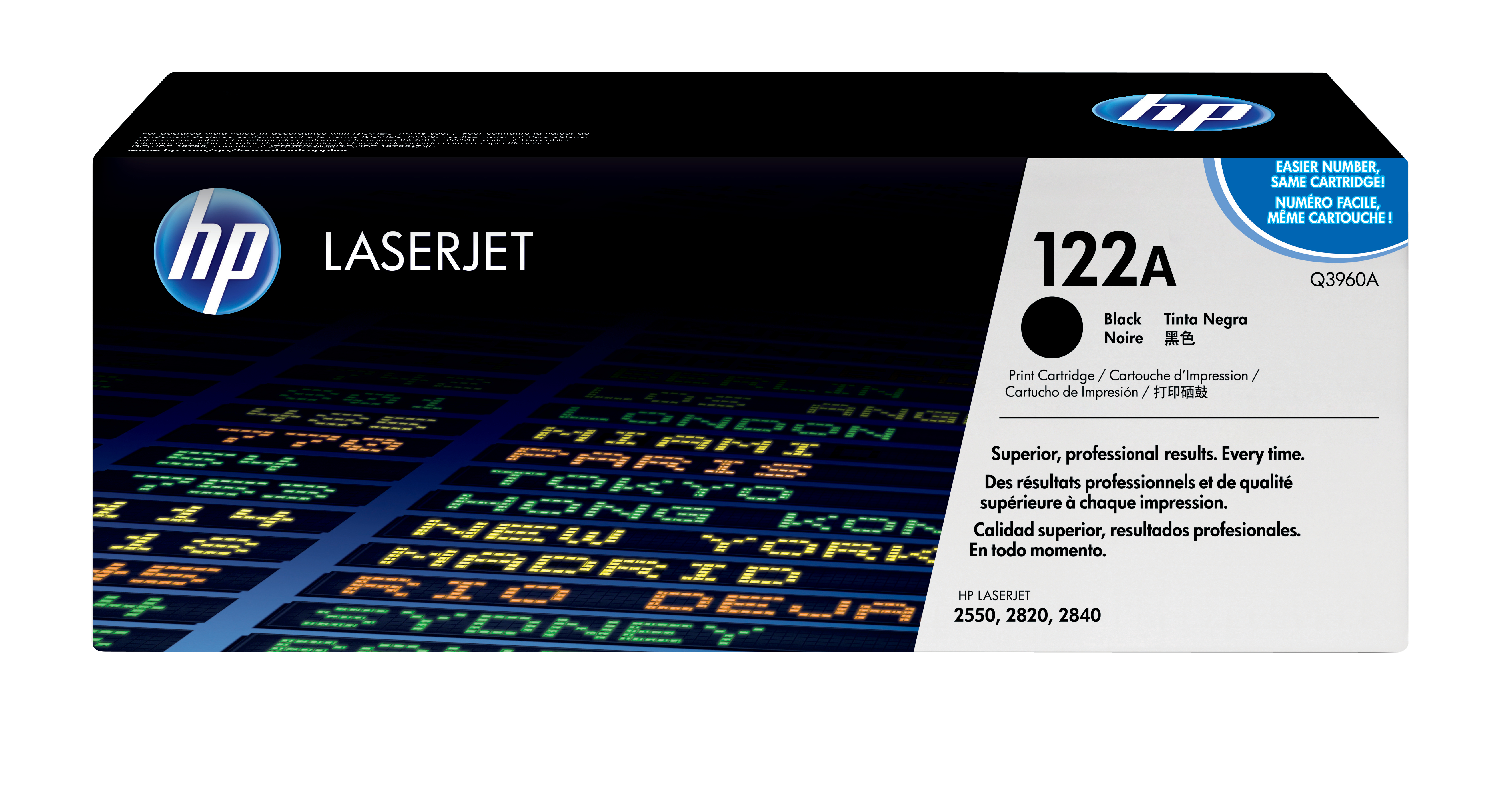 HP 122A Colour LaserJet originele toner cartridge zwart stan