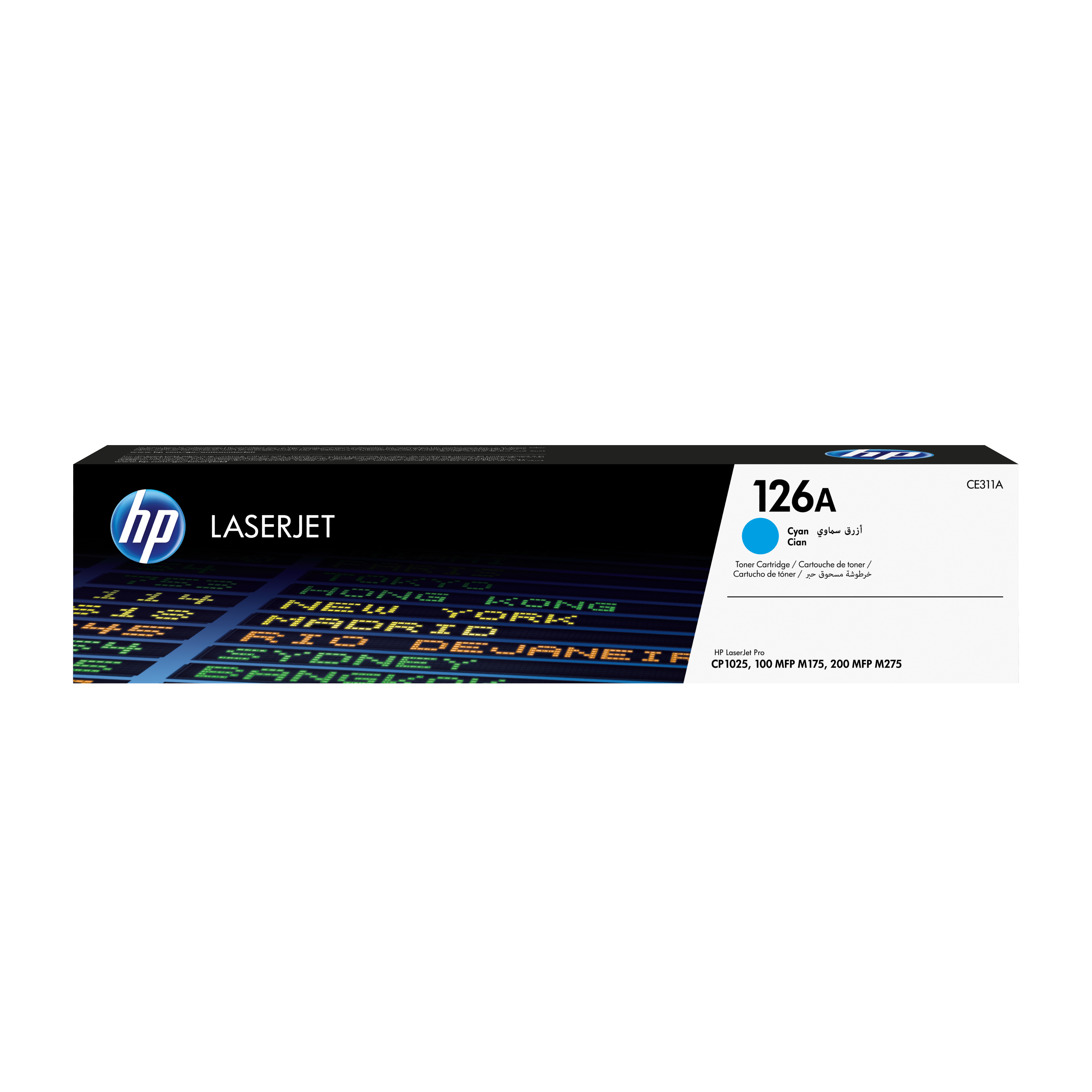 HP 126A original LaserJet Toner cartridge CE311A cyan standa