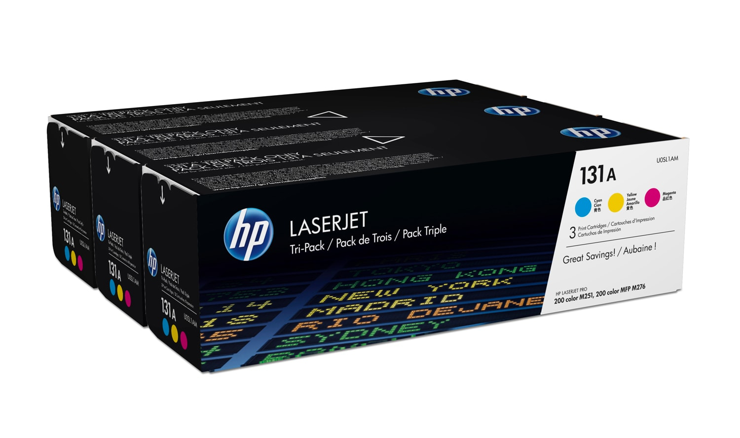 HP 131A original Toner cartridge U0SL1AM cyan magenta yellow