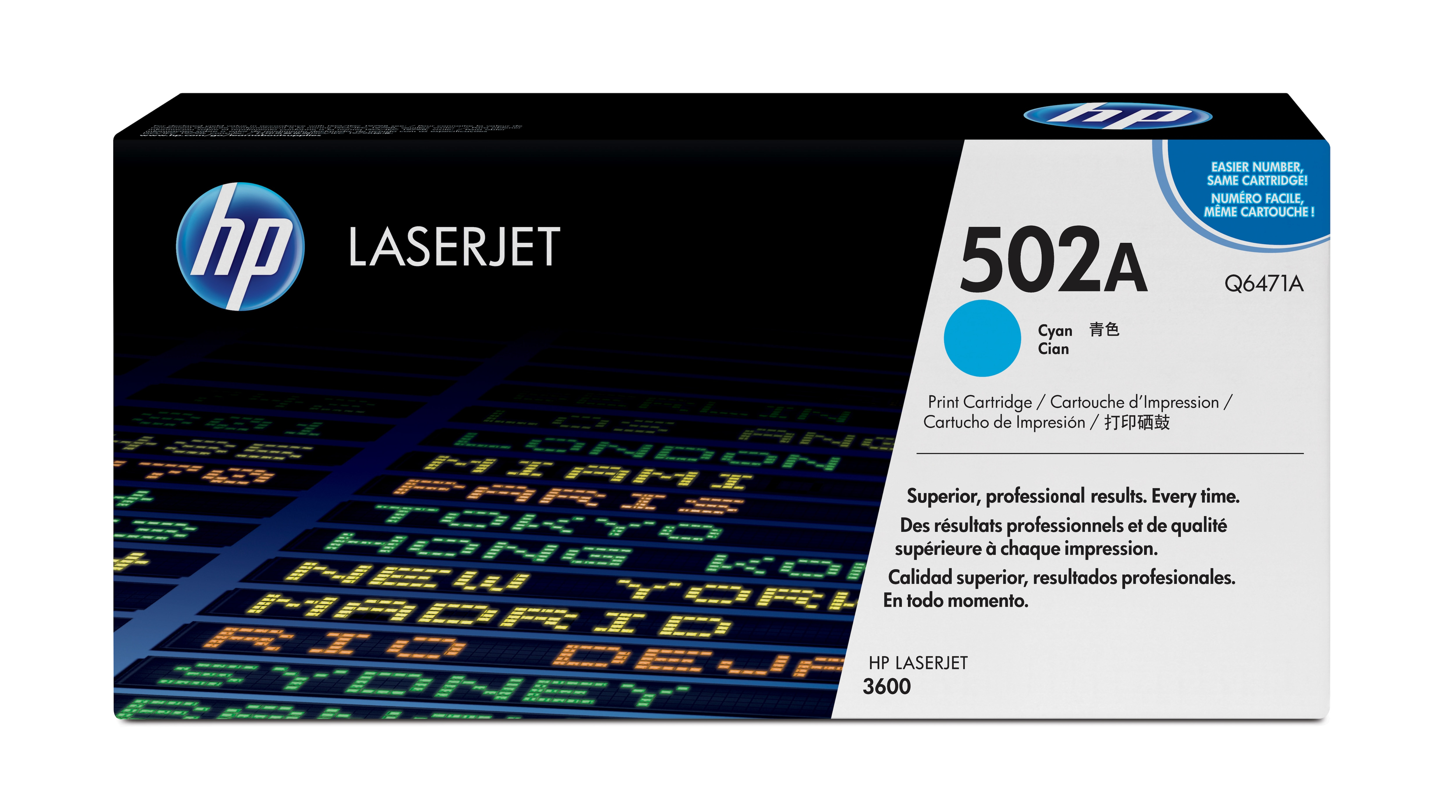 HP 502A Colour LaserJet originele toner cartridge cyaan stan