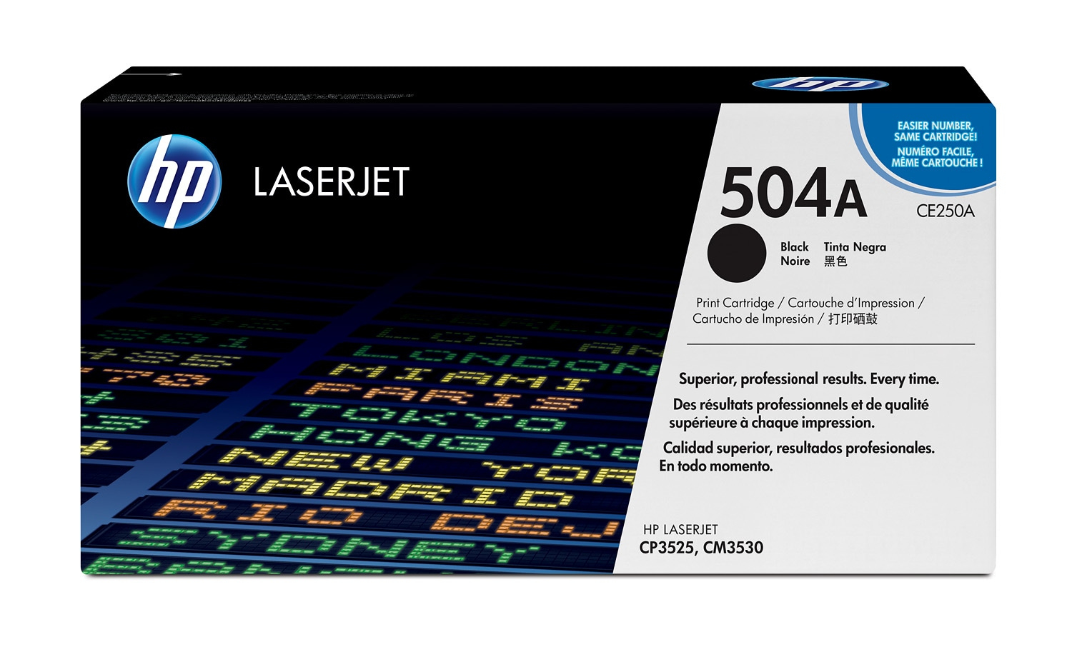 HP 504A original Colour LaserJet Toner cartridge CE250A blac