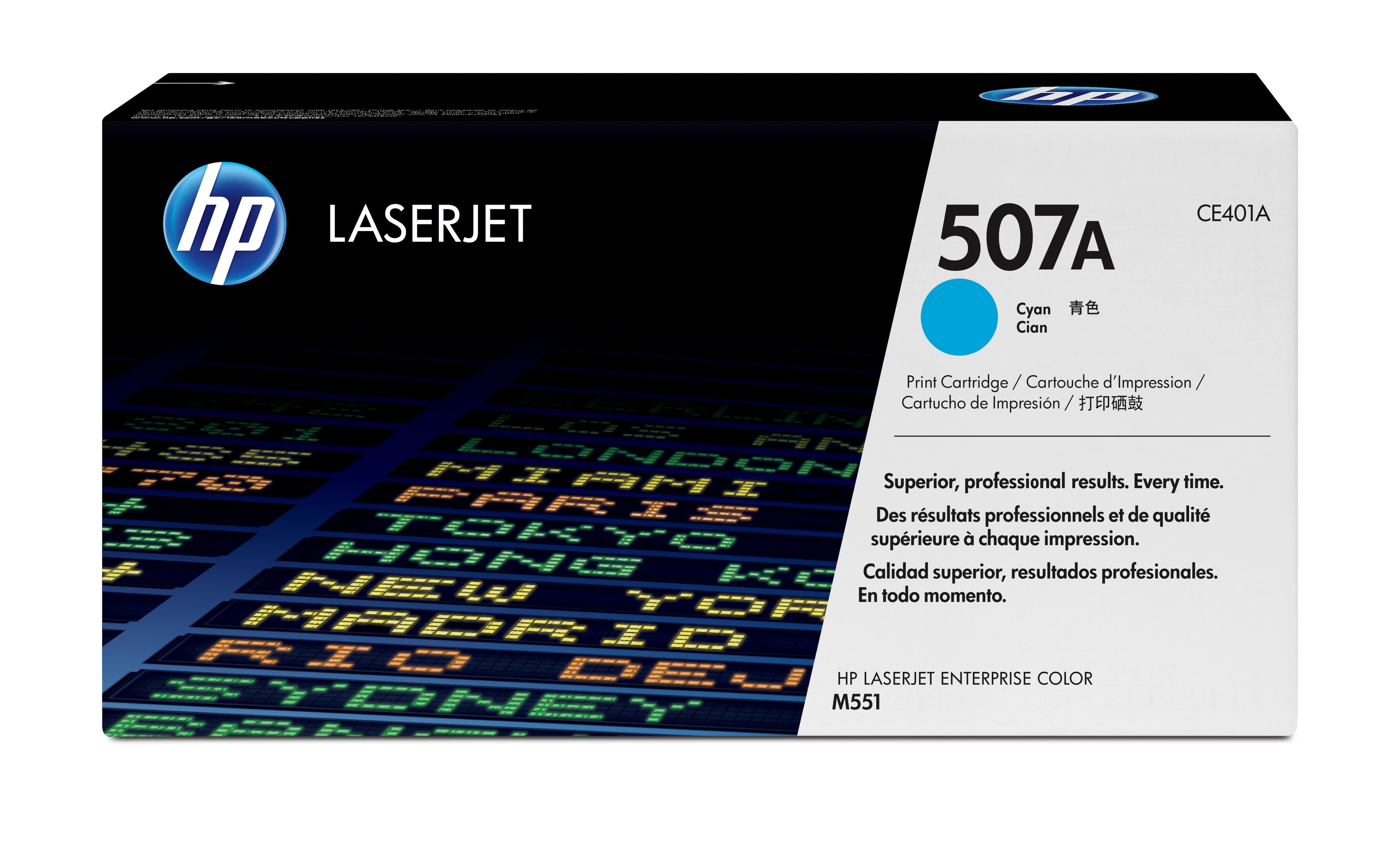 HP 507A original original Toner cartridge CE401A cyan standa