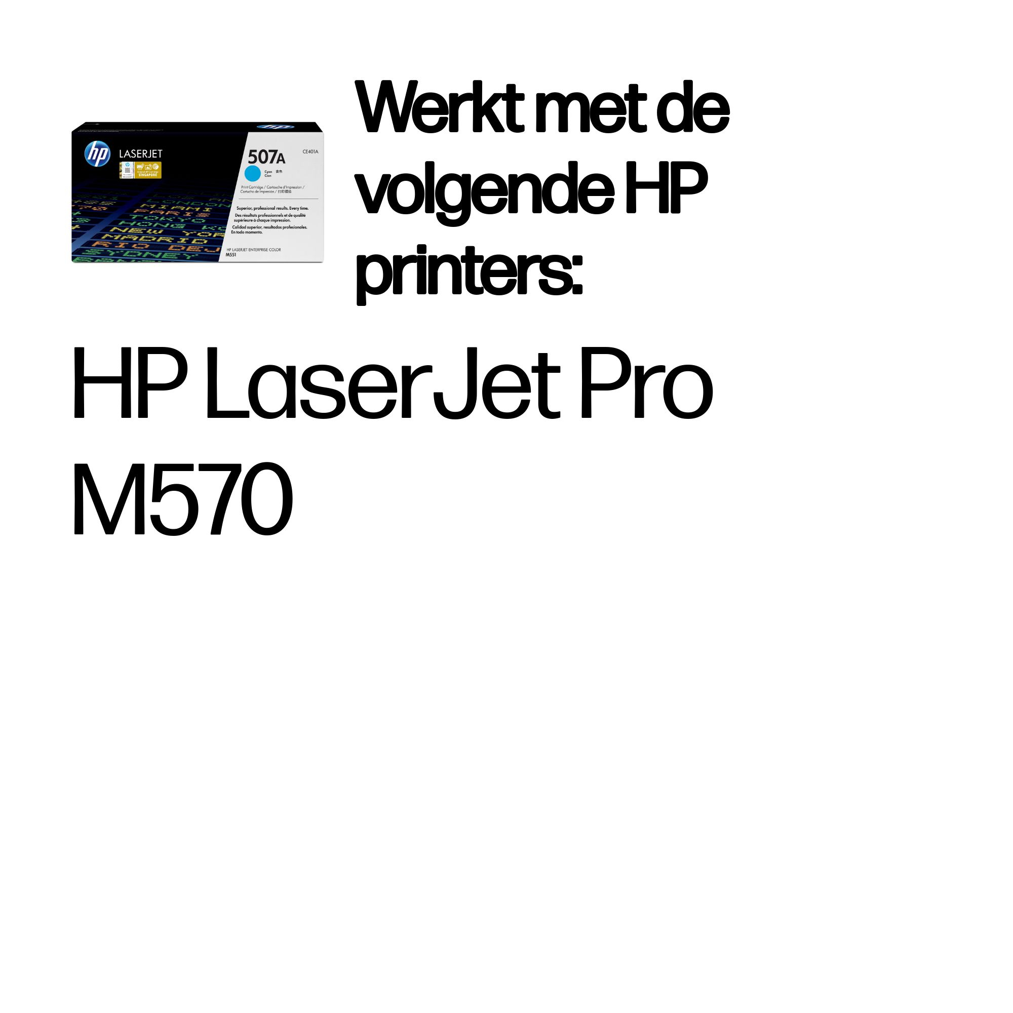 HP 507A original original Toner cartridge CE401A cyan standa
