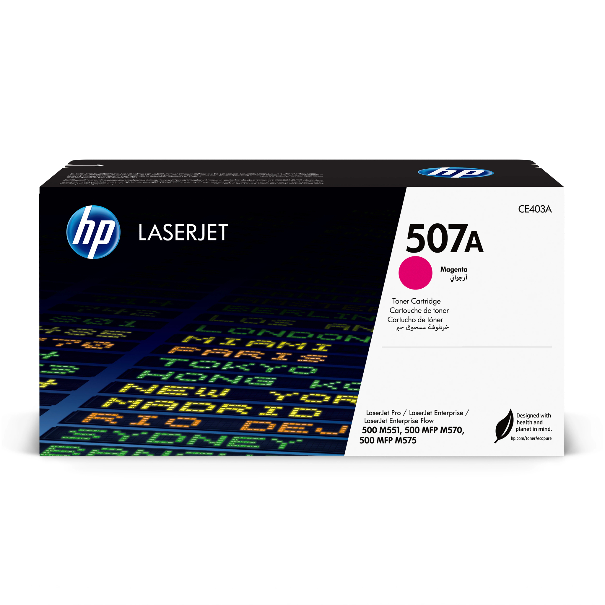 HP 507A original Toner cartridge CE403A magenta standard cap