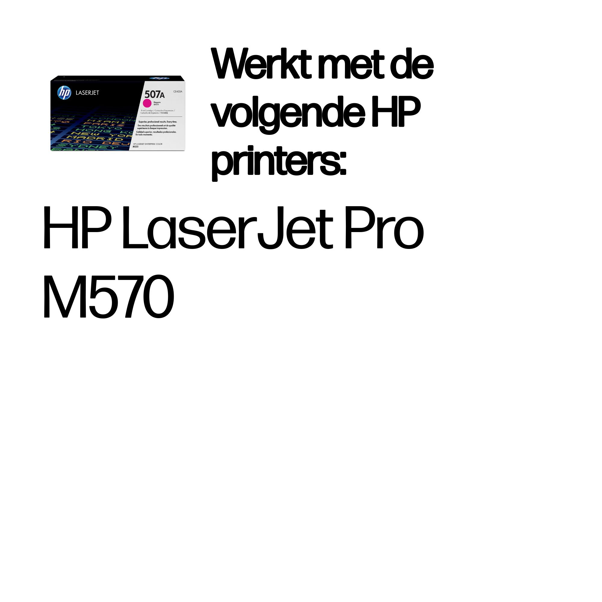 HP 507A original Toner cartridge CE403A magenta standard cap