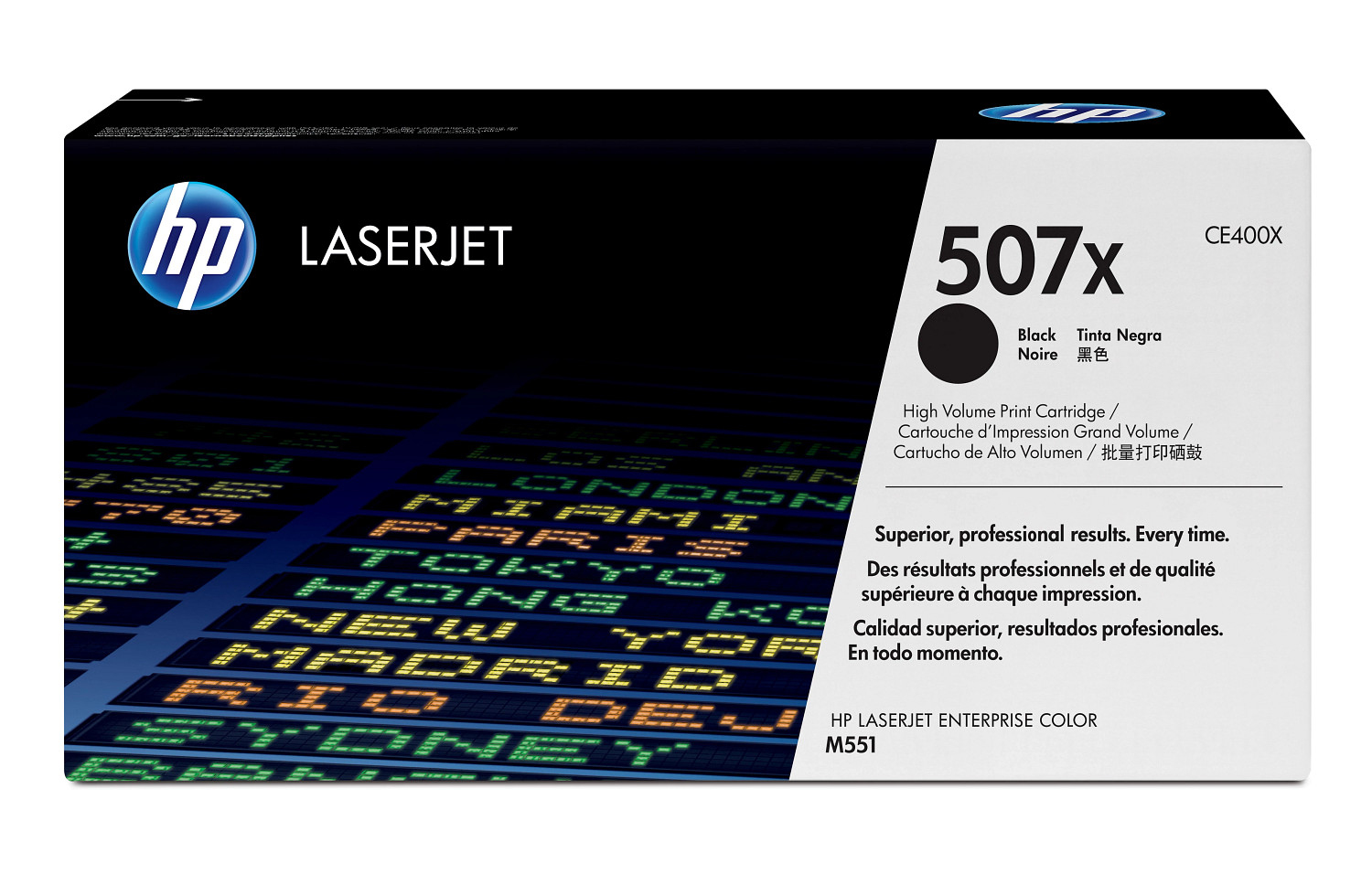 HP 507X original Toner cartridge CE400X black high capacity