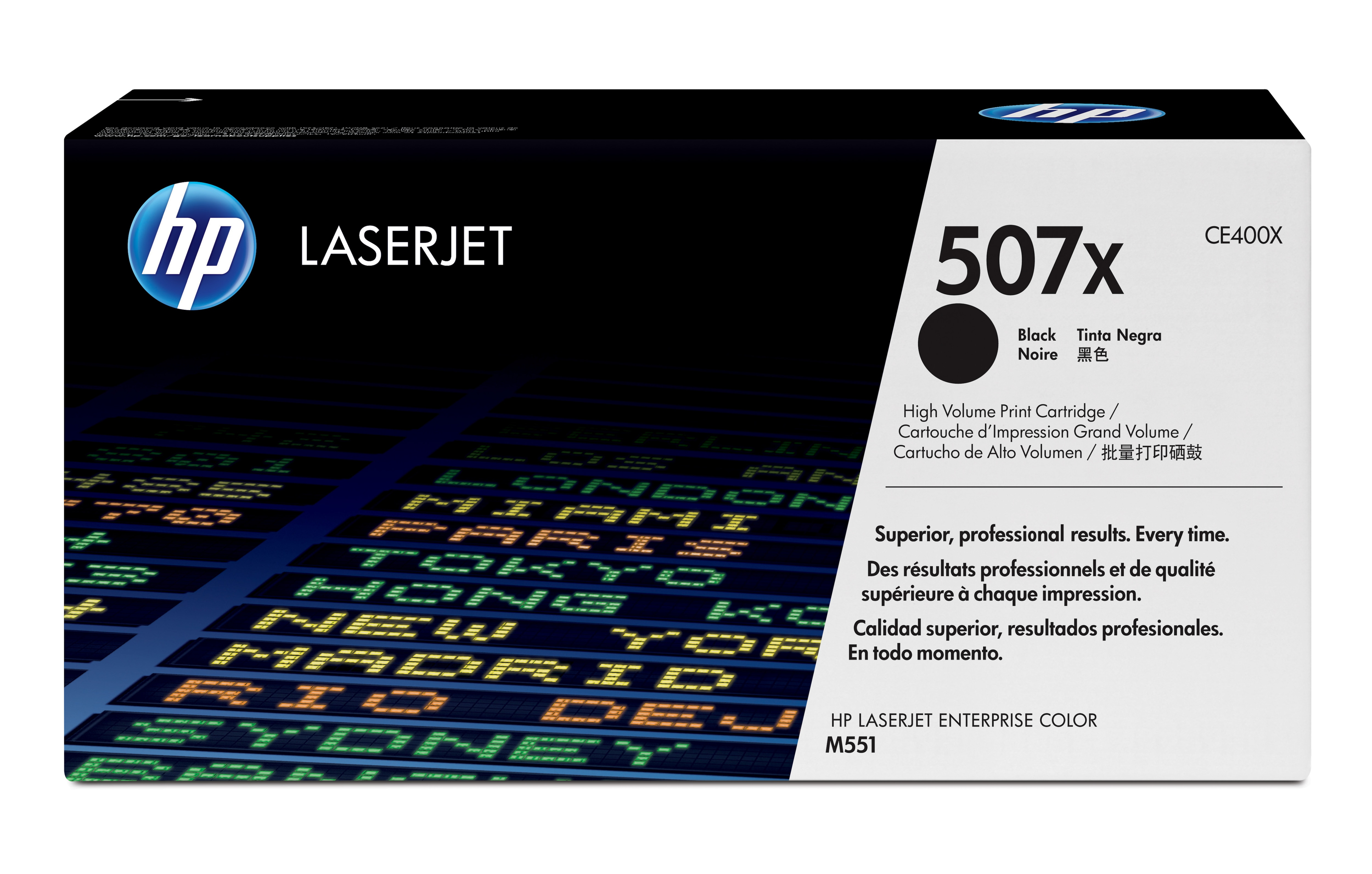 HP 507X original Toner cartridge CE400X black high capacity