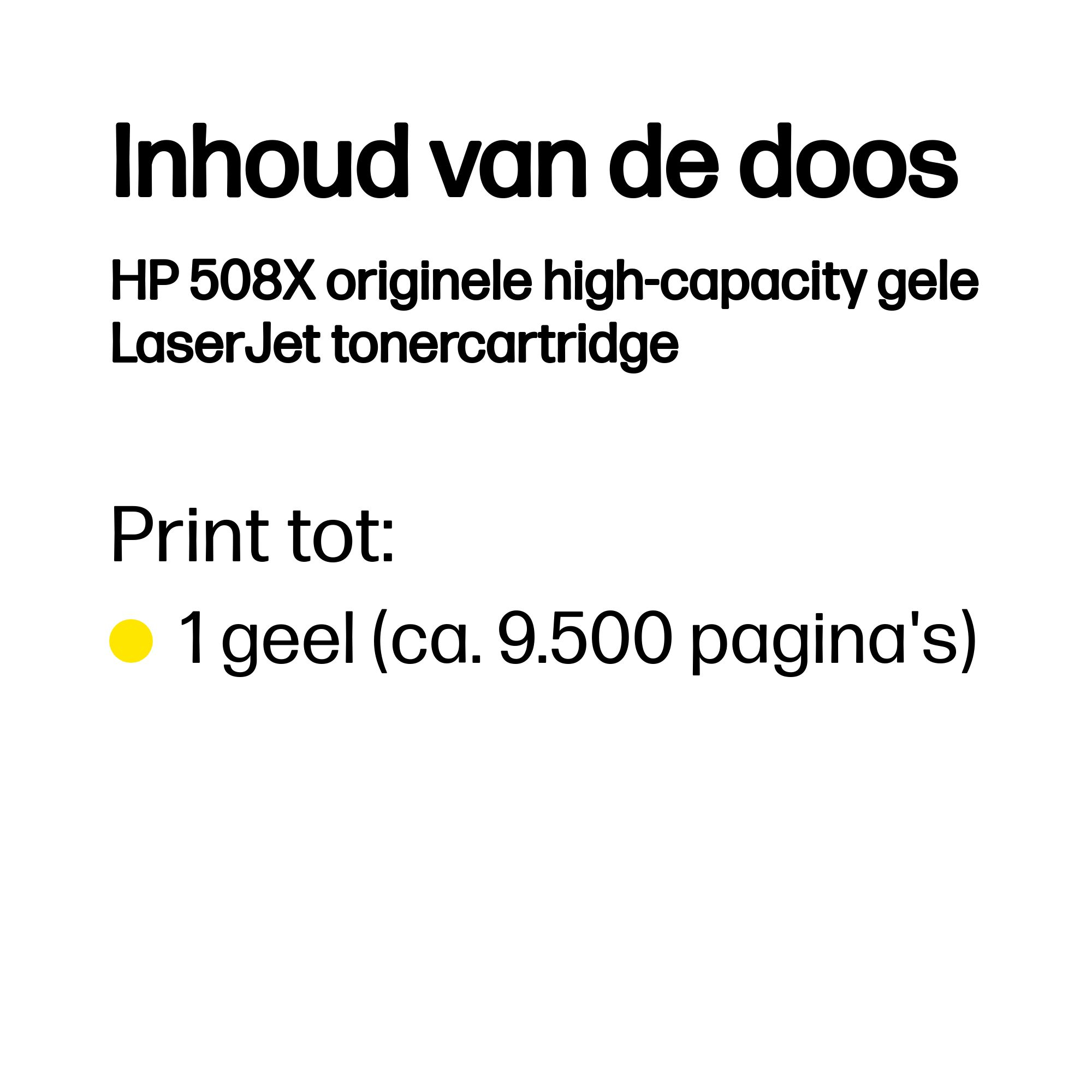 HP 508X original Toner cartridge CF362X yellow 9.500 pages h