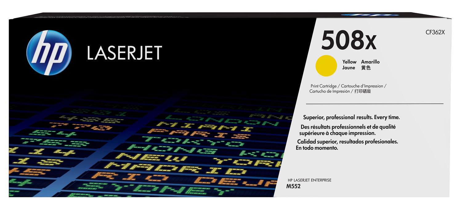 HP 508X original Toner cartridge CF362X yellow 9.500 pages h