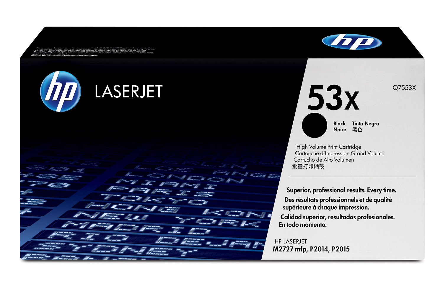 HP 53X original LaserJet Toner cartridge Q7553X black standa