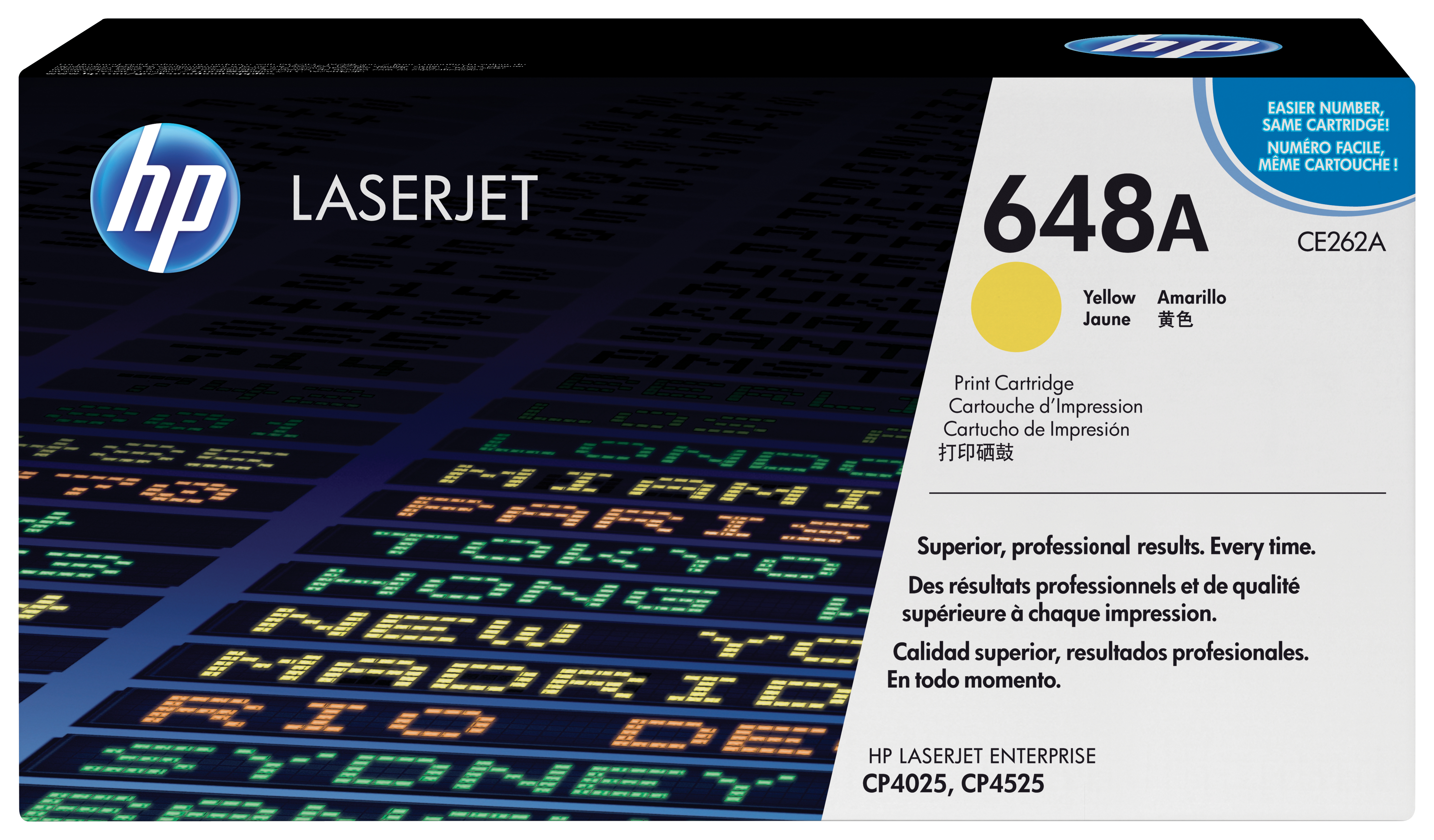 HP 648A original Color LaserJet Toner cartridge CE262A yello