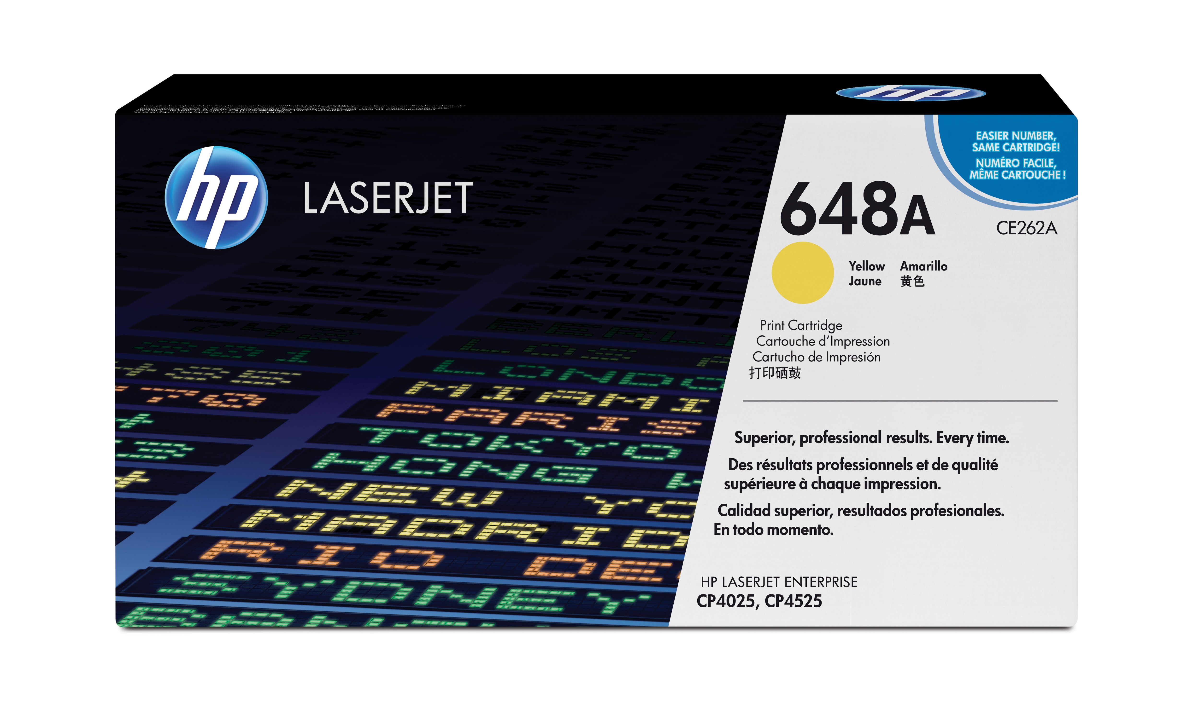 HP 648A original Color LaserJet Toner cartridge CE262A yello