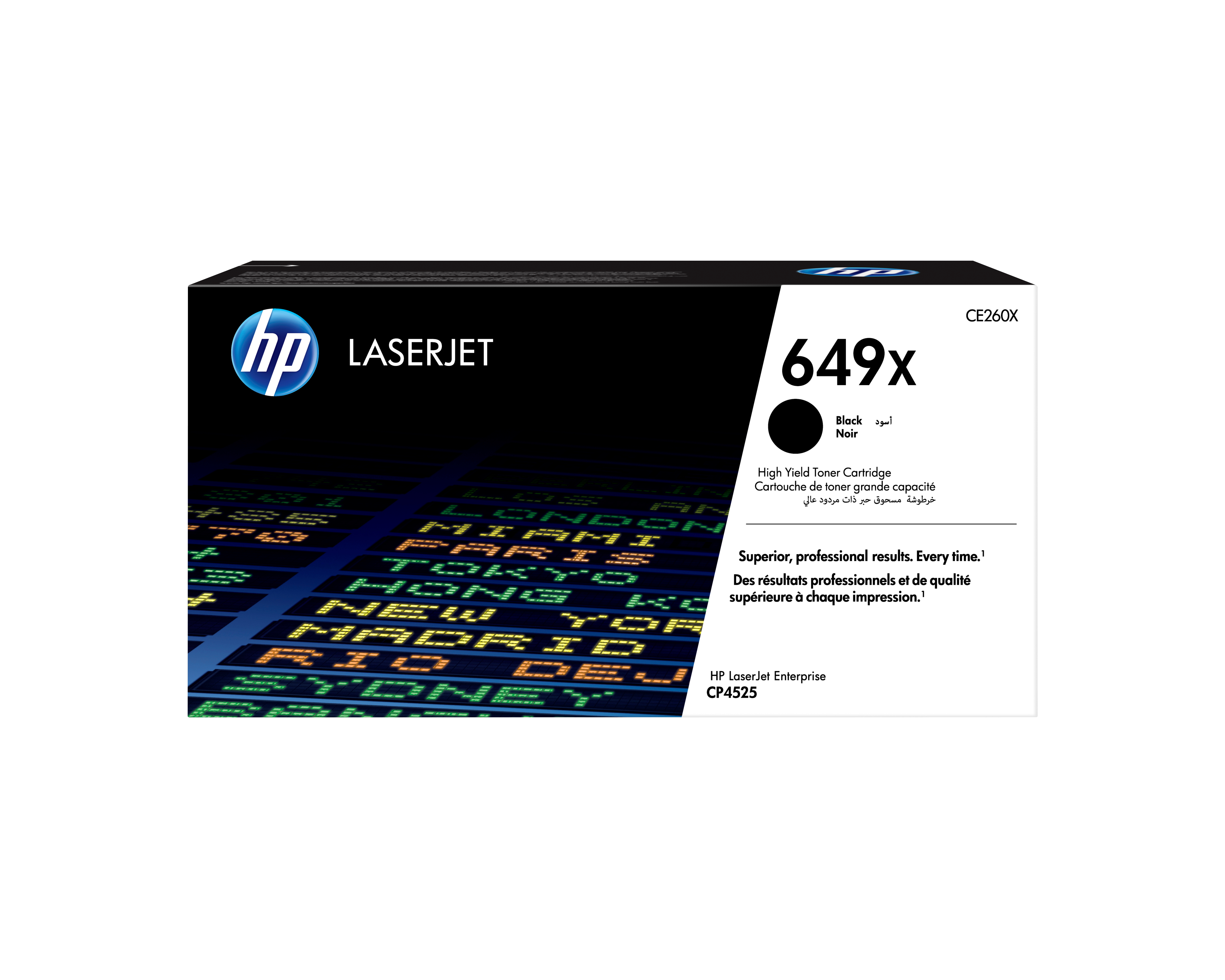 HP 649X original Color LaserJet Toner cartridge CE260X black