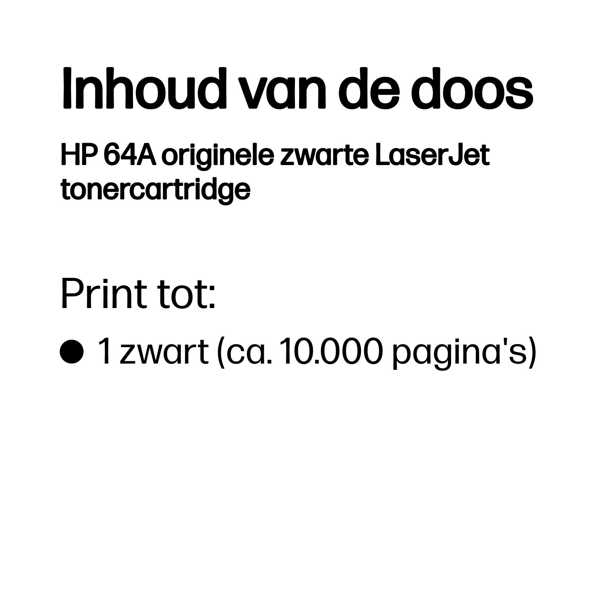 HP 64A original LaserJet Toner cartridge CC364A black standa