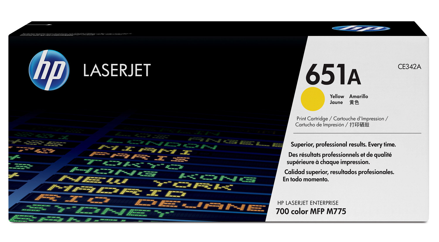 HP 651A original Toner cartridge CE342A yellow standard capa