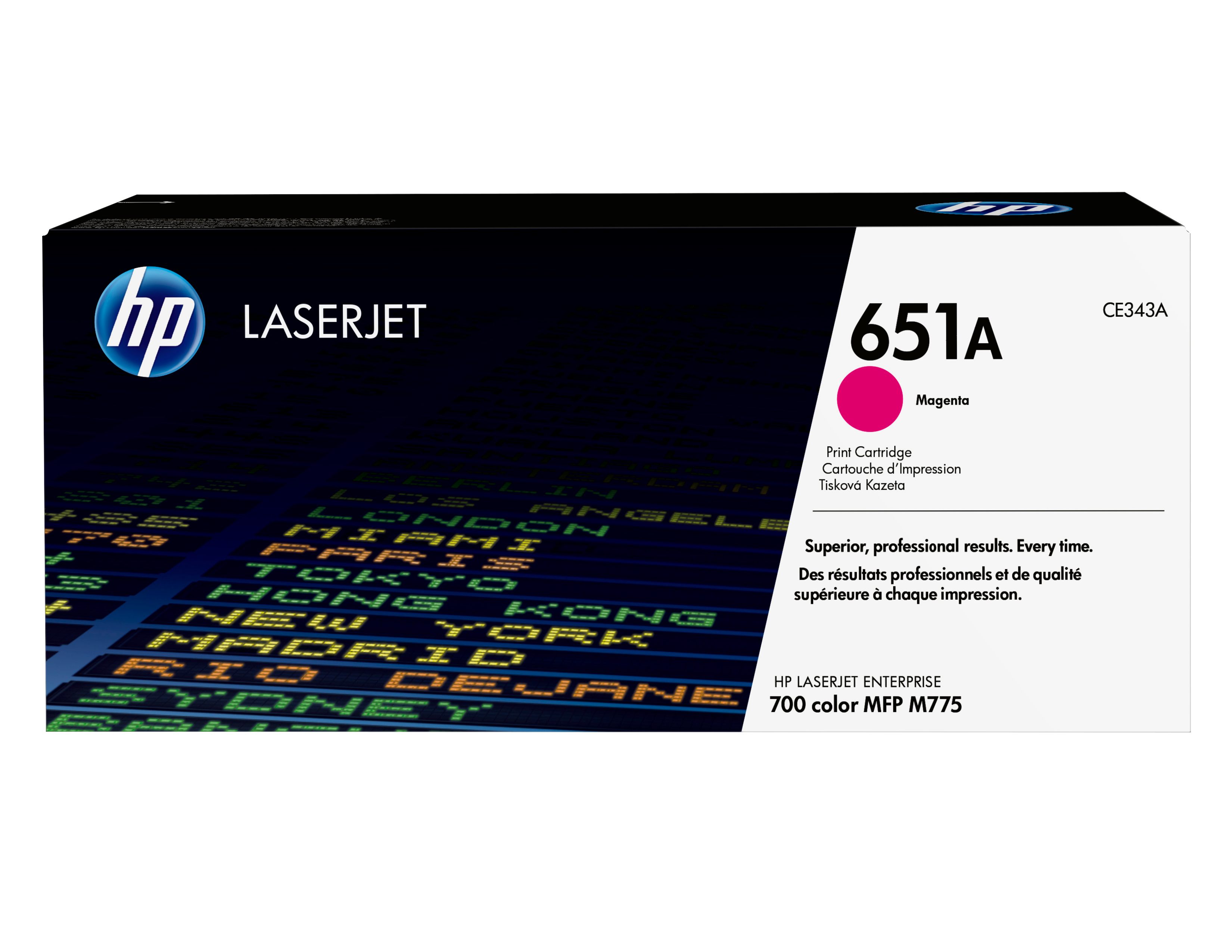 HP 651A original Toner cartridge CE343A magenta standard cap