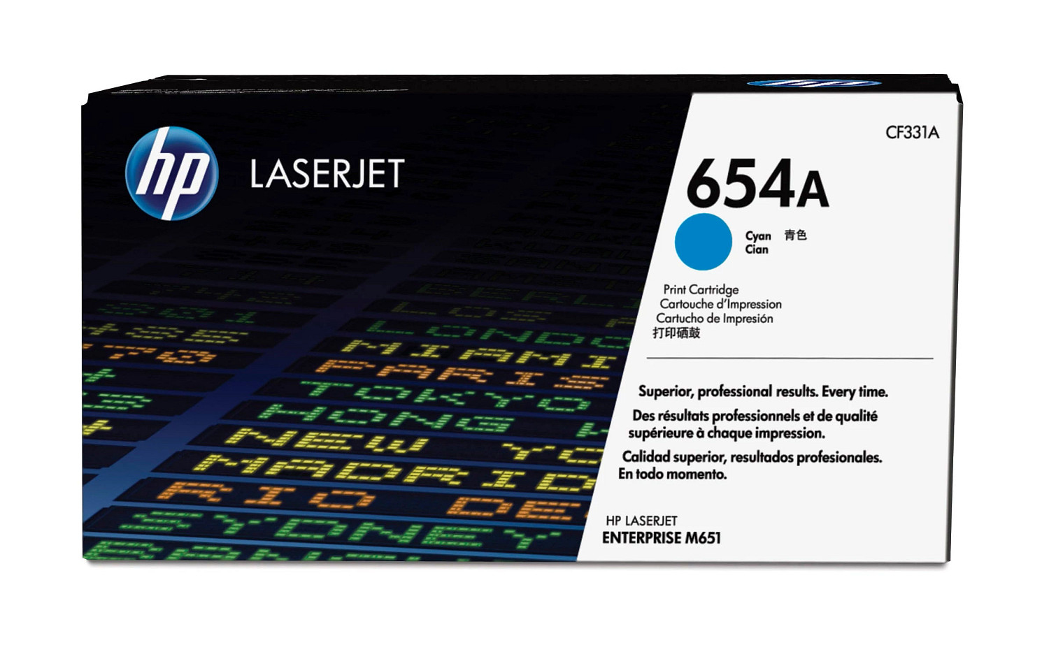 HP 654A original Toner cartridge CF331A cyan standard capaci