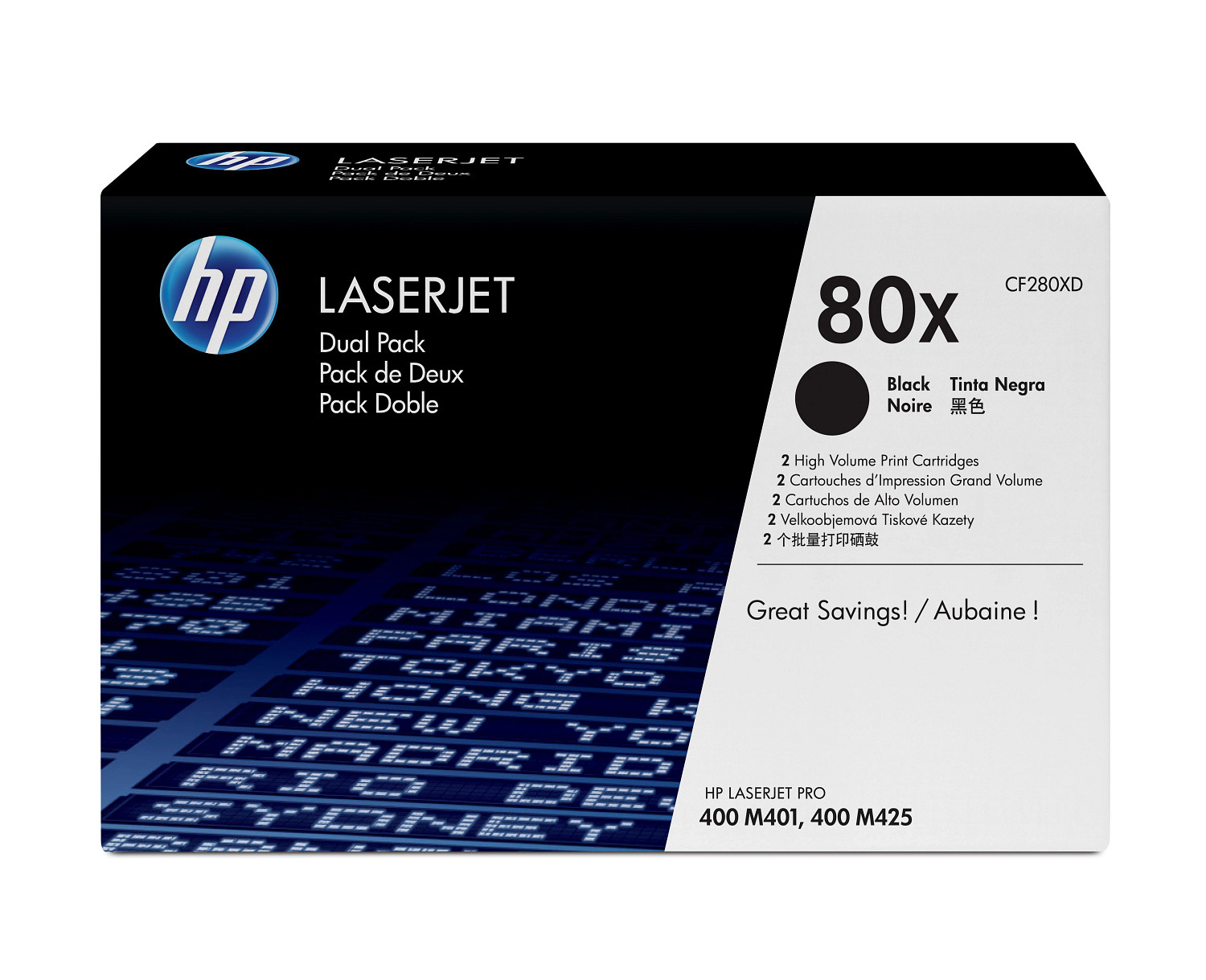 HP 80XD original Toner cartridge CF280XD black high capacity