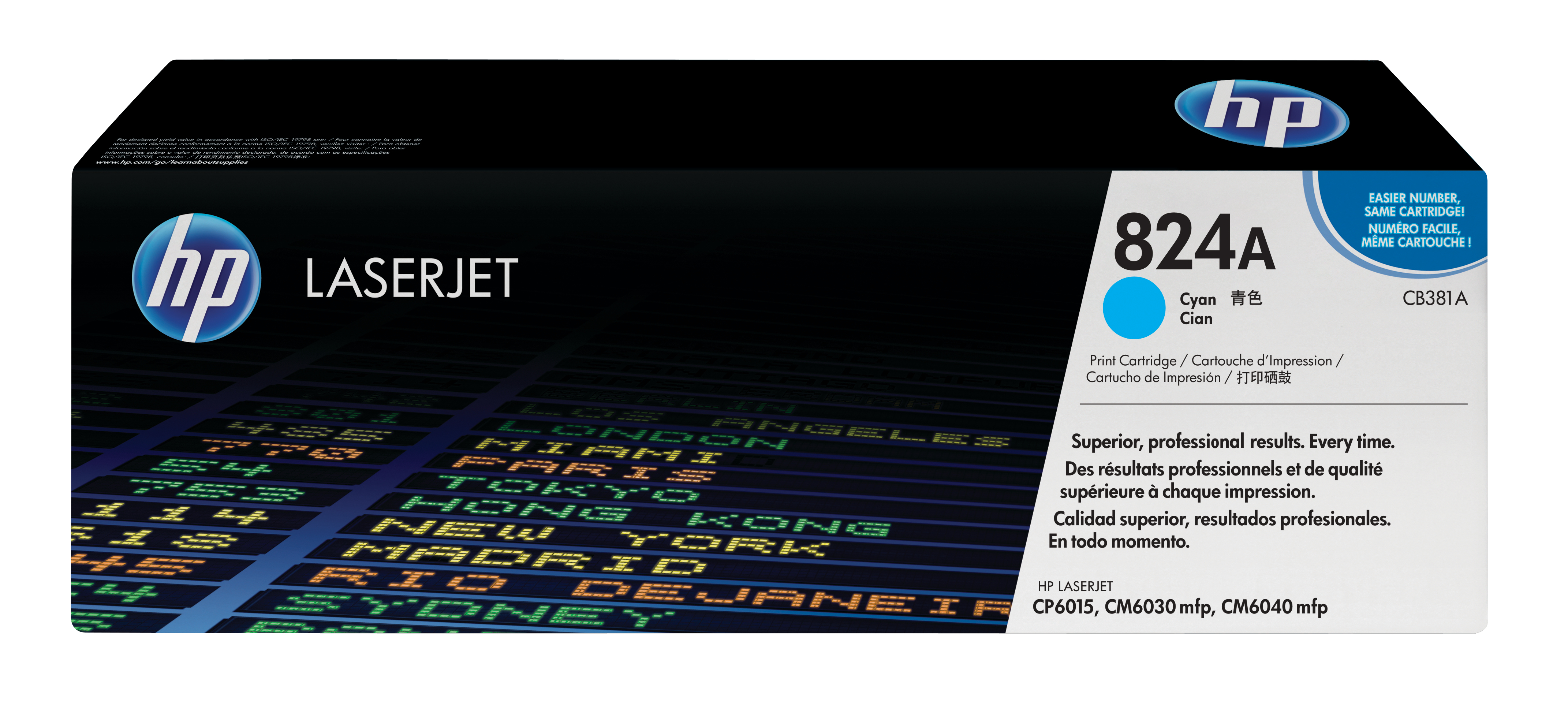 HP 824A original Colour LaserJet Toner cartridge CB381A cyan