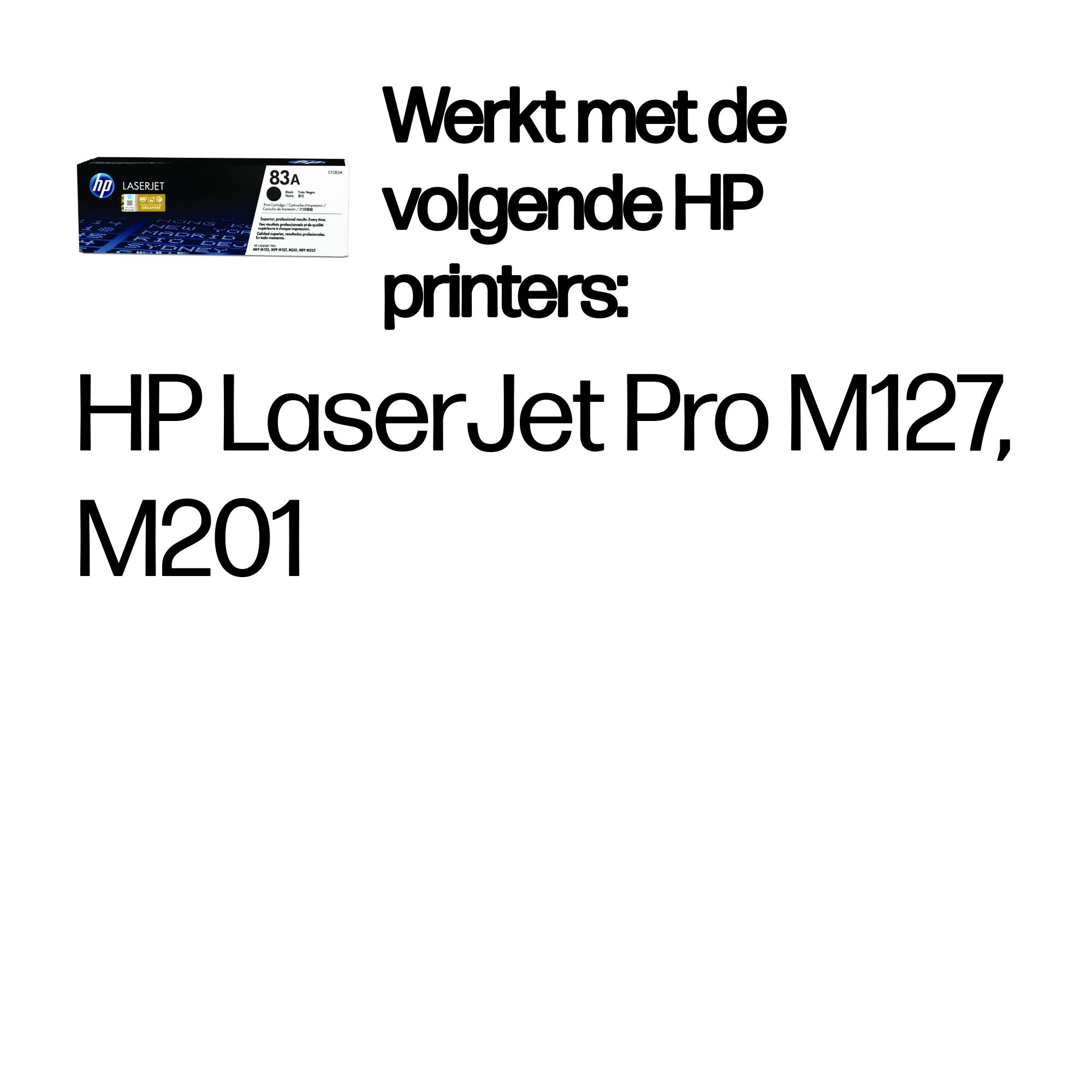 HP 83A original Toner cartridge CF283A black standard capaci