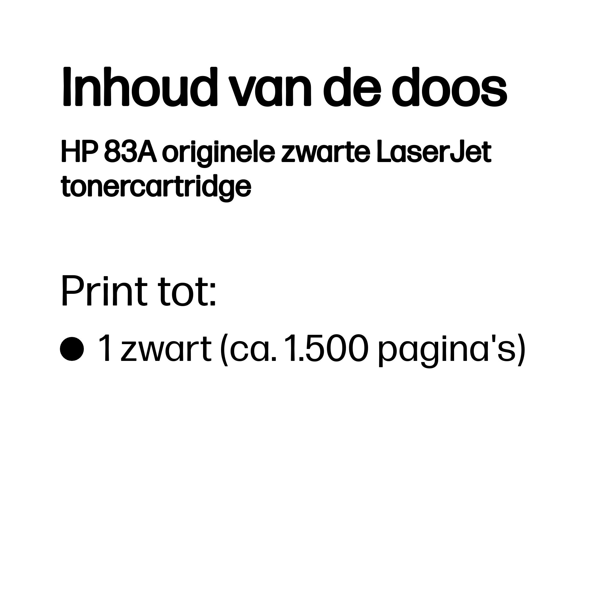 HP 83A original Toner cartridge CF283A black standard capaci