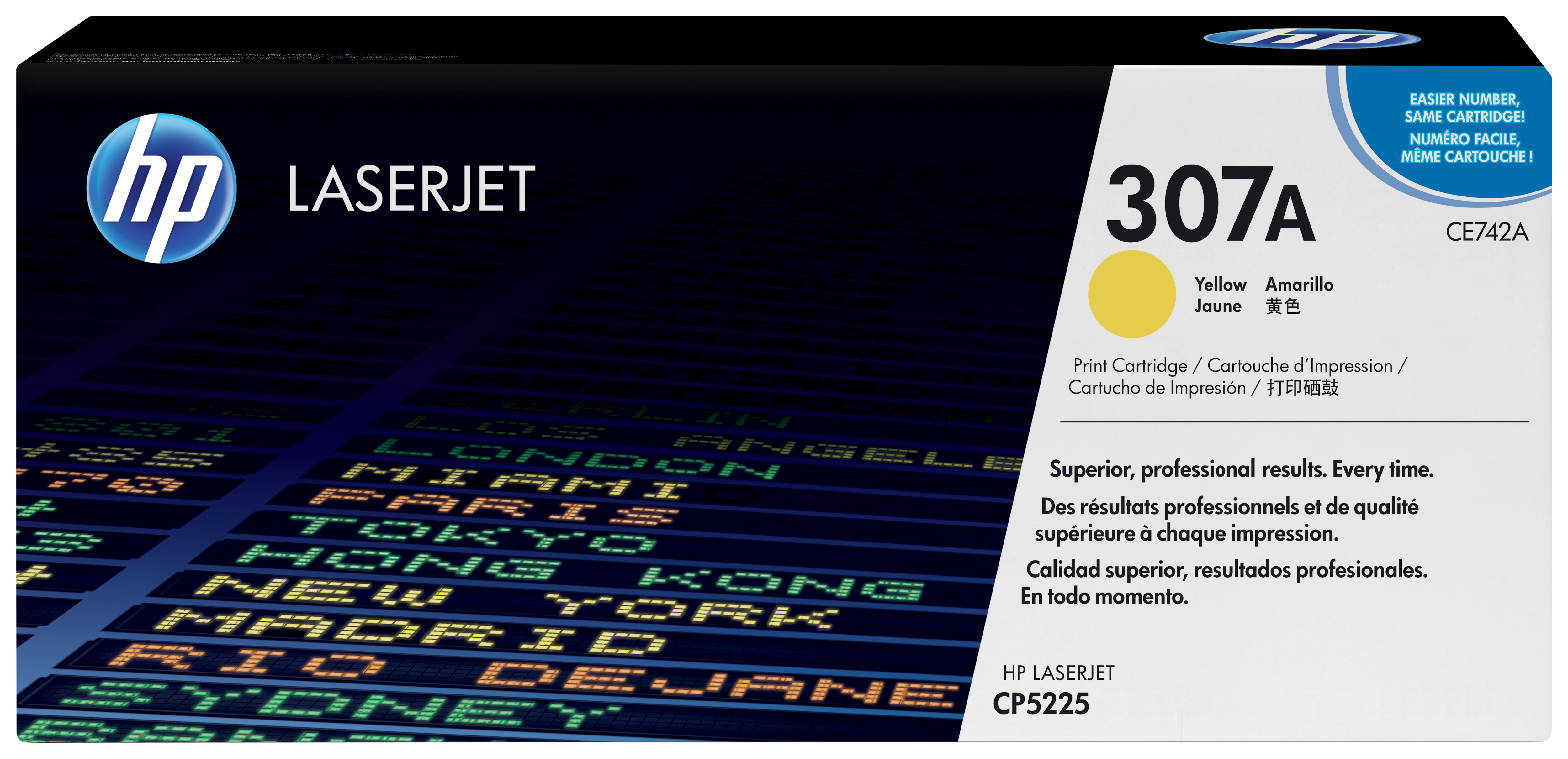 HP original Colour LaserJet CE742A Toner cartridge yellow st